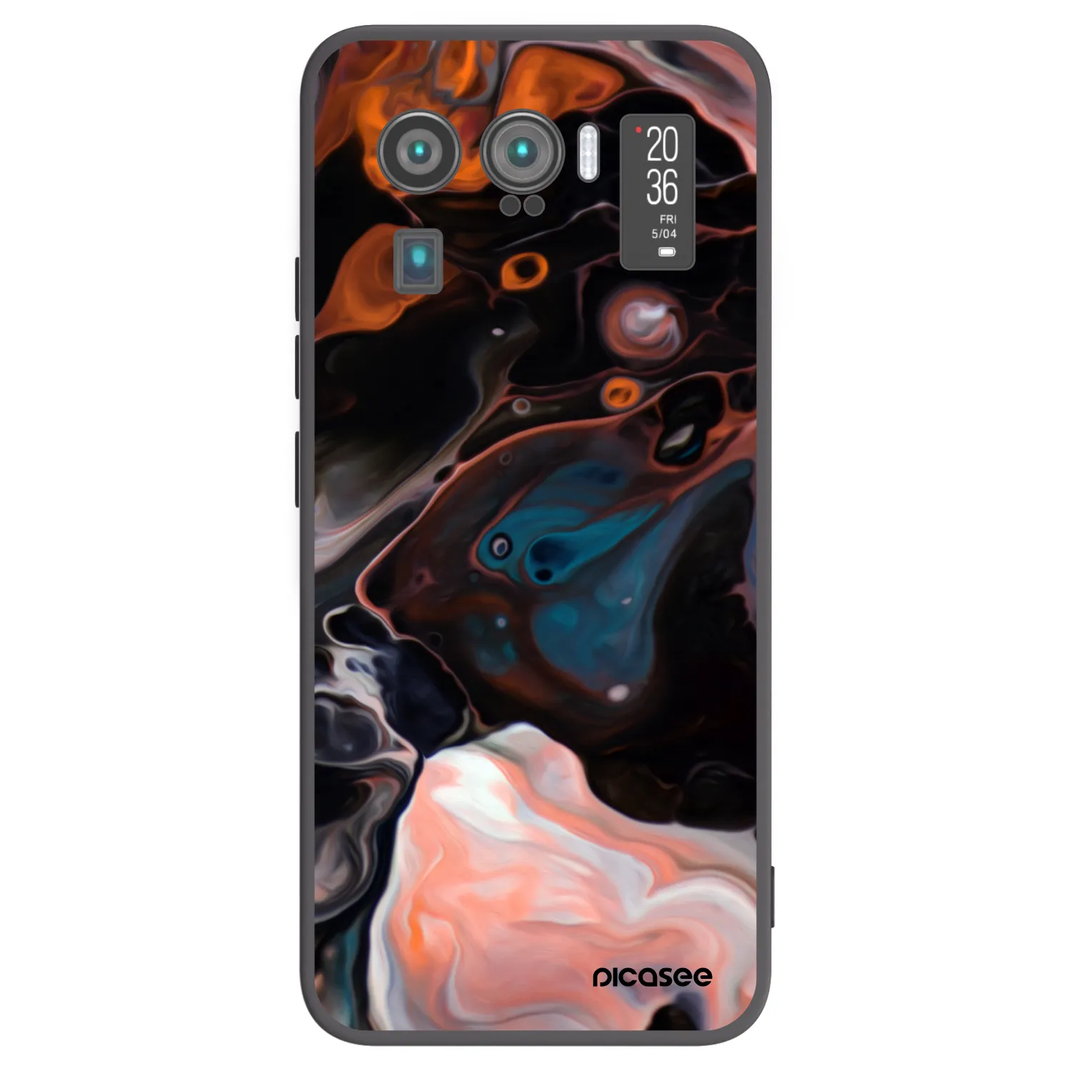 Picasee silikonowe czarne etui na Xiaomi Mi 11 Ultra - Cream