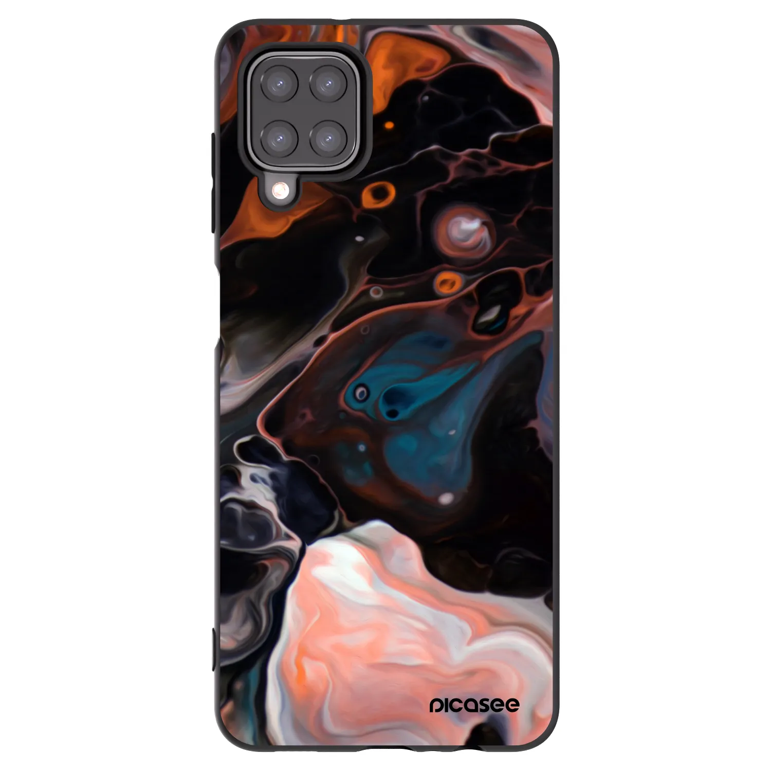 Picasee silikonowe czarne etui na Samsung Galaxy M12 M127F - Cream