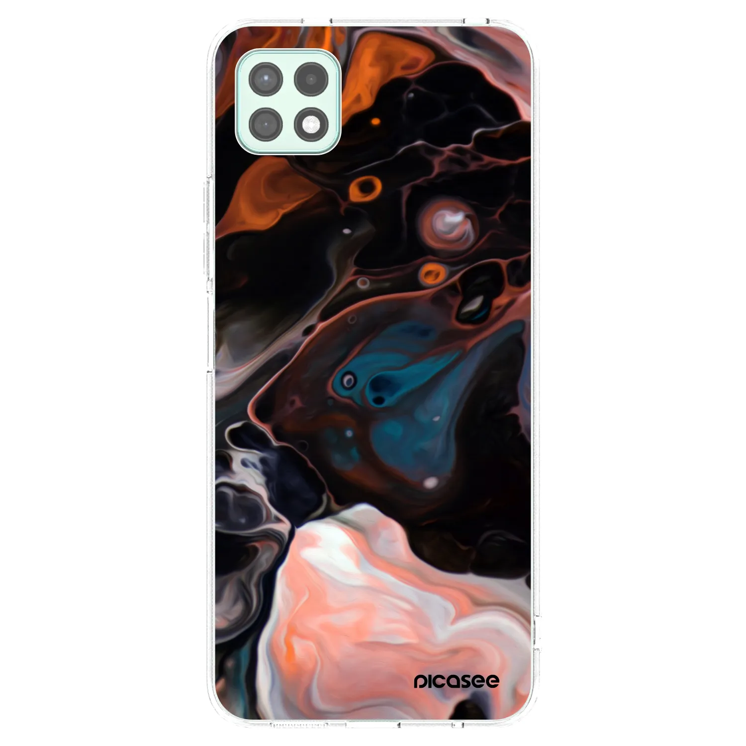 Picasee silikonowe przeźroczyste etui na Samsung Galaxy A22 A226B 5G - Cream