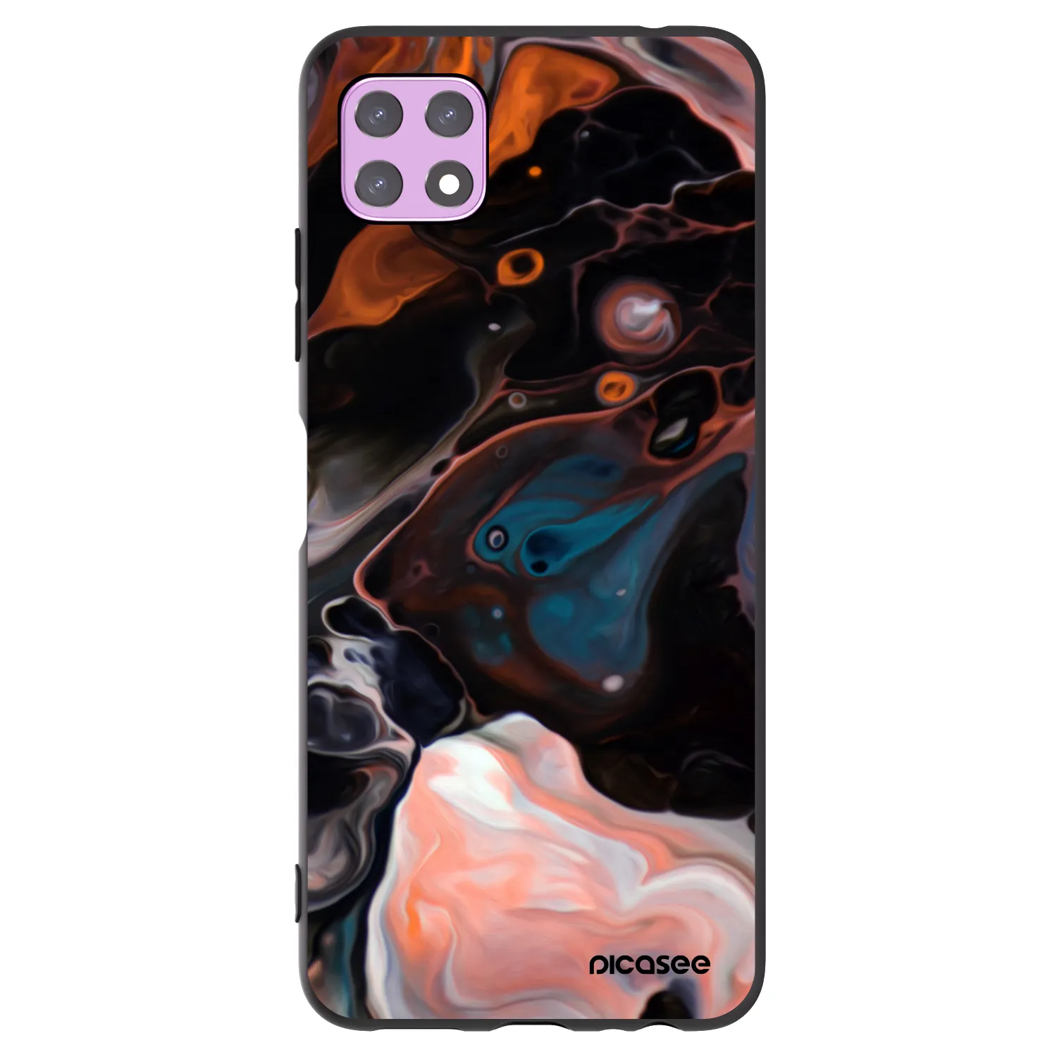 Picasee silikonowe czarne etui na Samsung Galaxy A22 A226B 5G - Cream