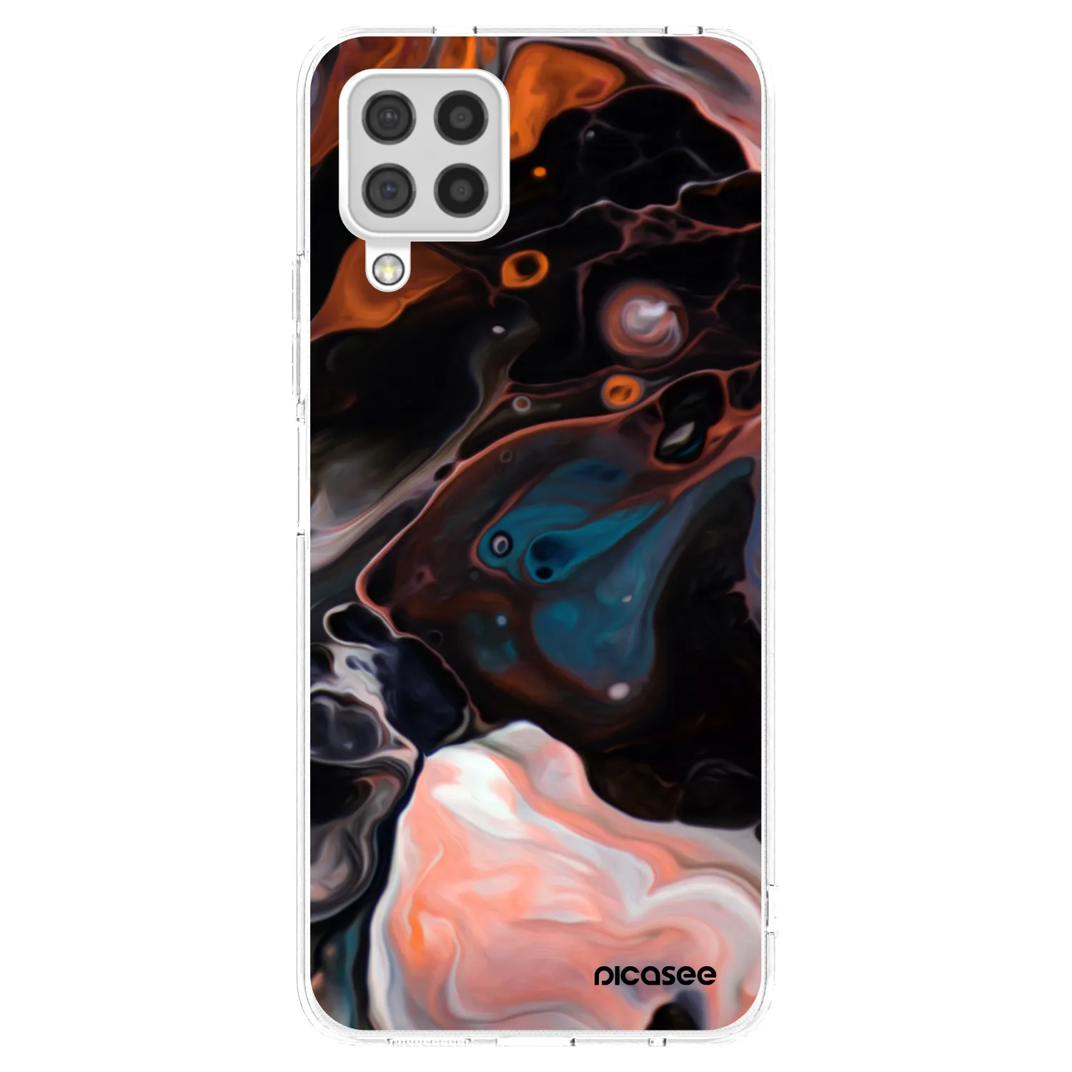 Picasee silikonowe przeźroczyste etui na Samsung Galaxy A22 A225F 4G - Cream