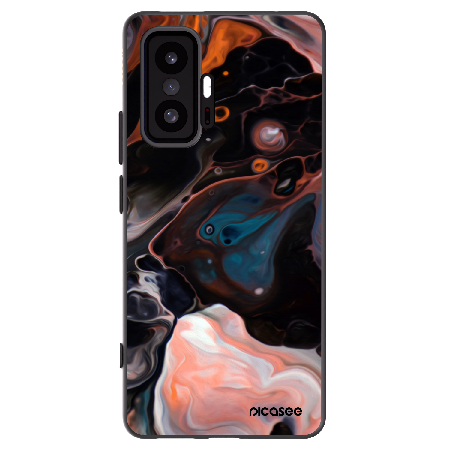 Picasee silikonowe czarne etui na Xiaomi 11T - Cream
