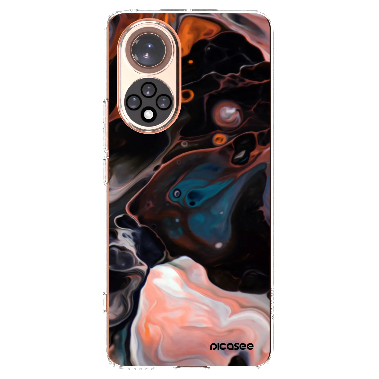 Picasee silikonowe przeźroczyste etui na Honor 50 5G - Cream