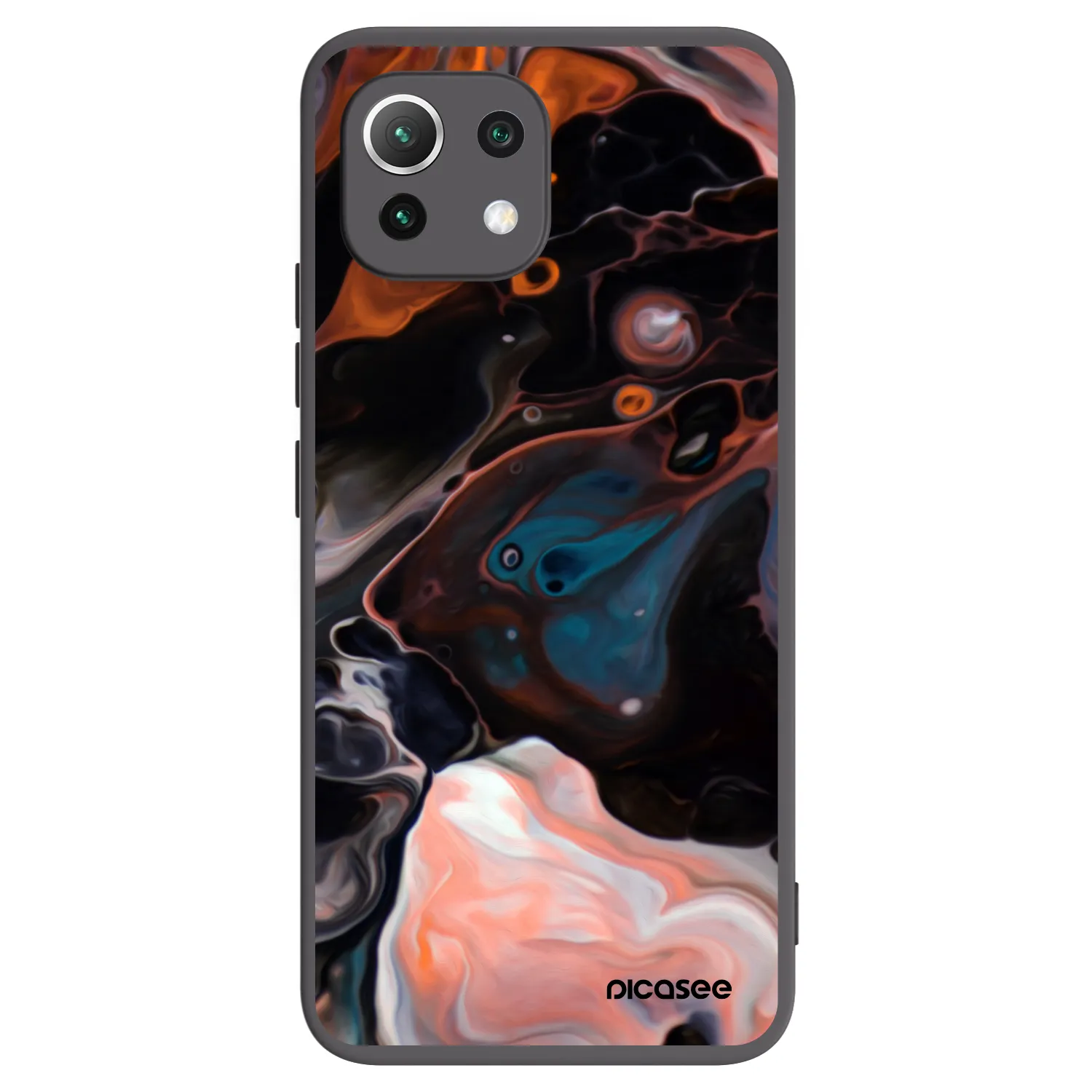 Picasee silikonowe czarne etui na Xiaomi 11 Lite 5G NE - Cream