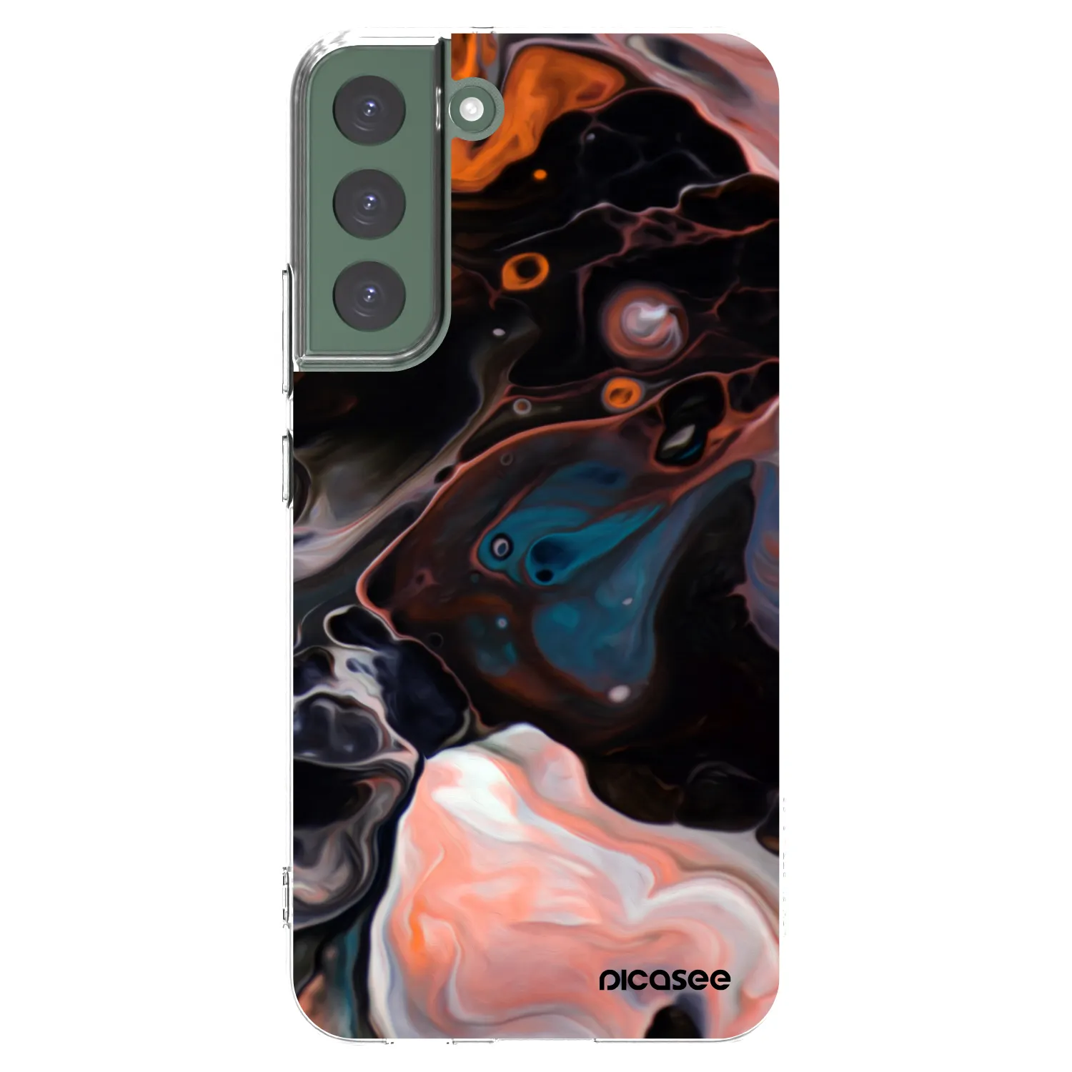 Picasee silikonowe przeźroczyste etui na Samsung Galaxy S22+ 5G - Cream