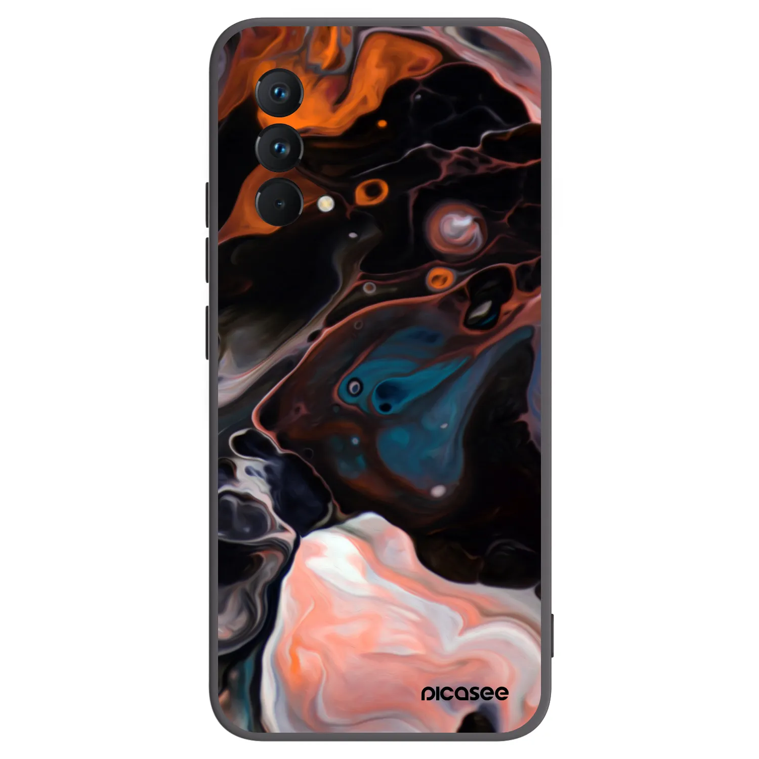 Picasee silikonowe czarne etui na Realme GT Master Edition 5G - Cream