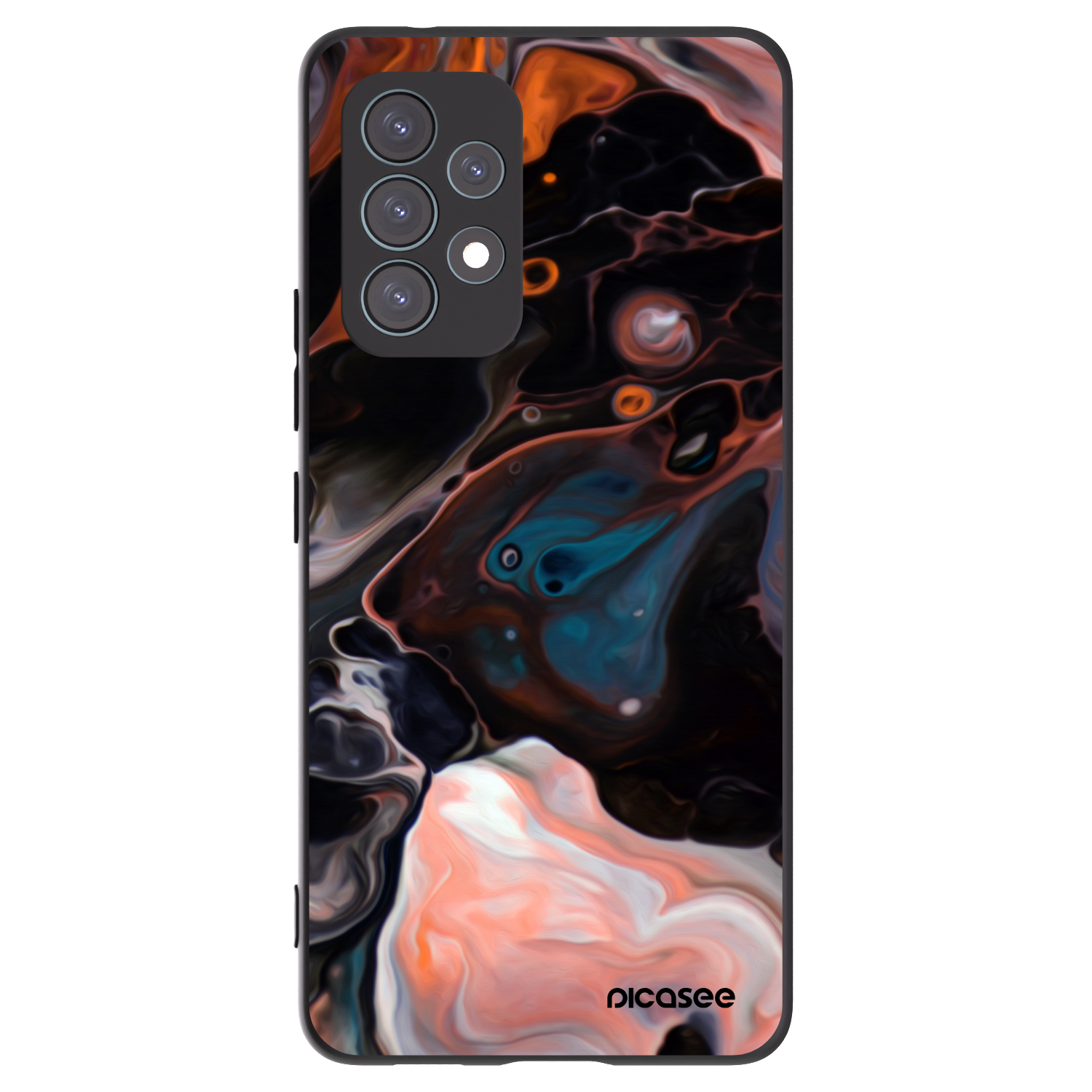 Picasee silikonowe czarne etui na Samsung Galaxy A53 5G A536 - Cream