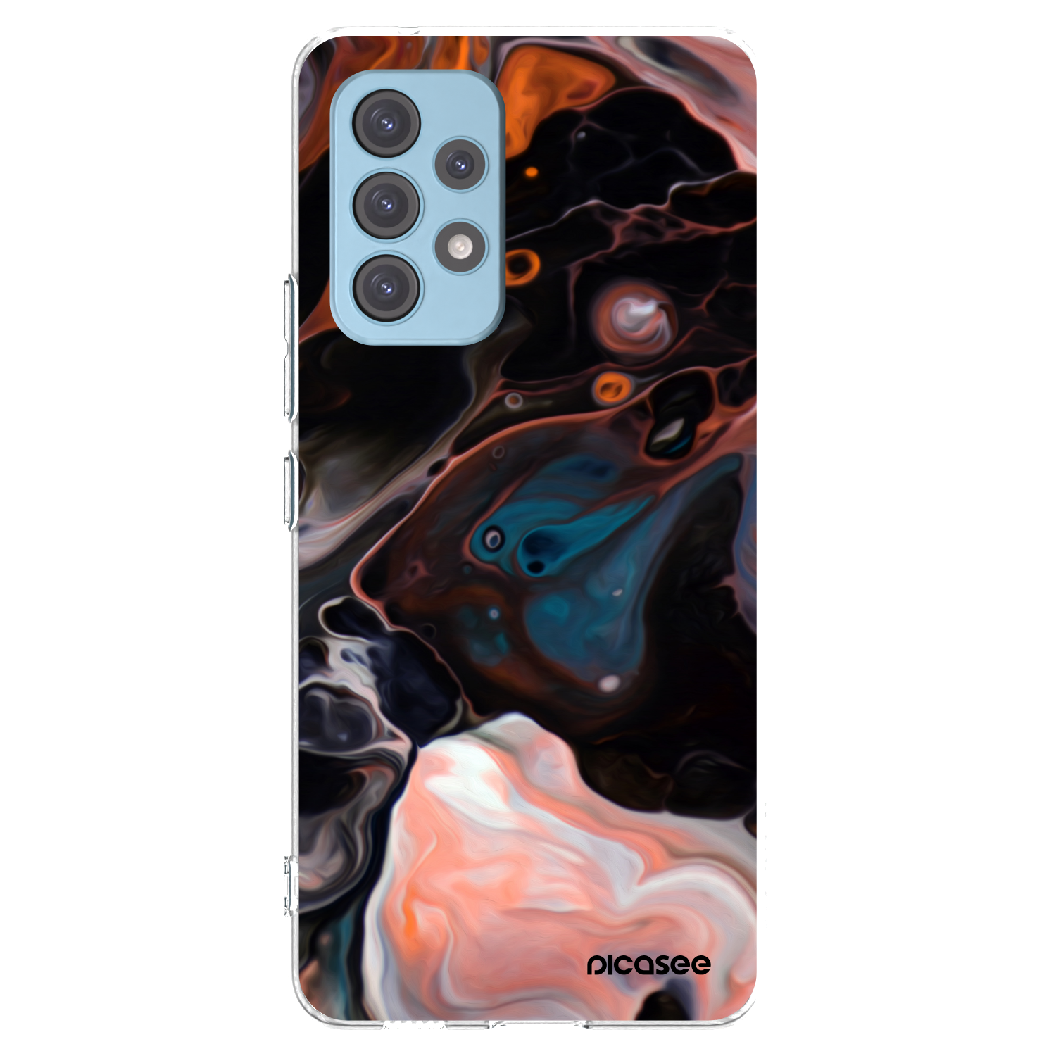 Picasee silikonowe przeźroczyste etui na Samsung Galaxy A53 5G A536 - Cream
