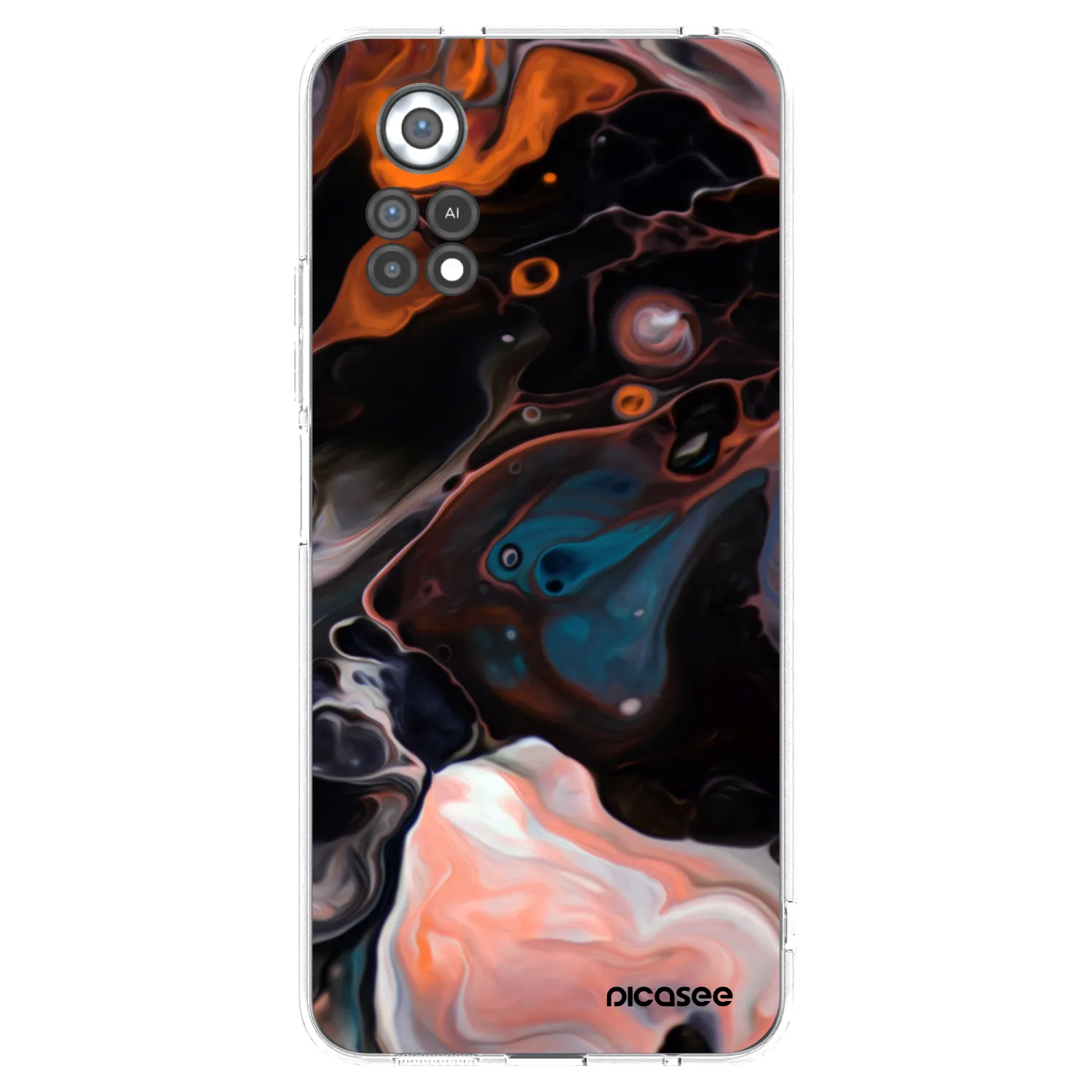 Picasee silikonowe przeźroczyste etui na Xiaomi Poco X4 Pro 5G - Cream