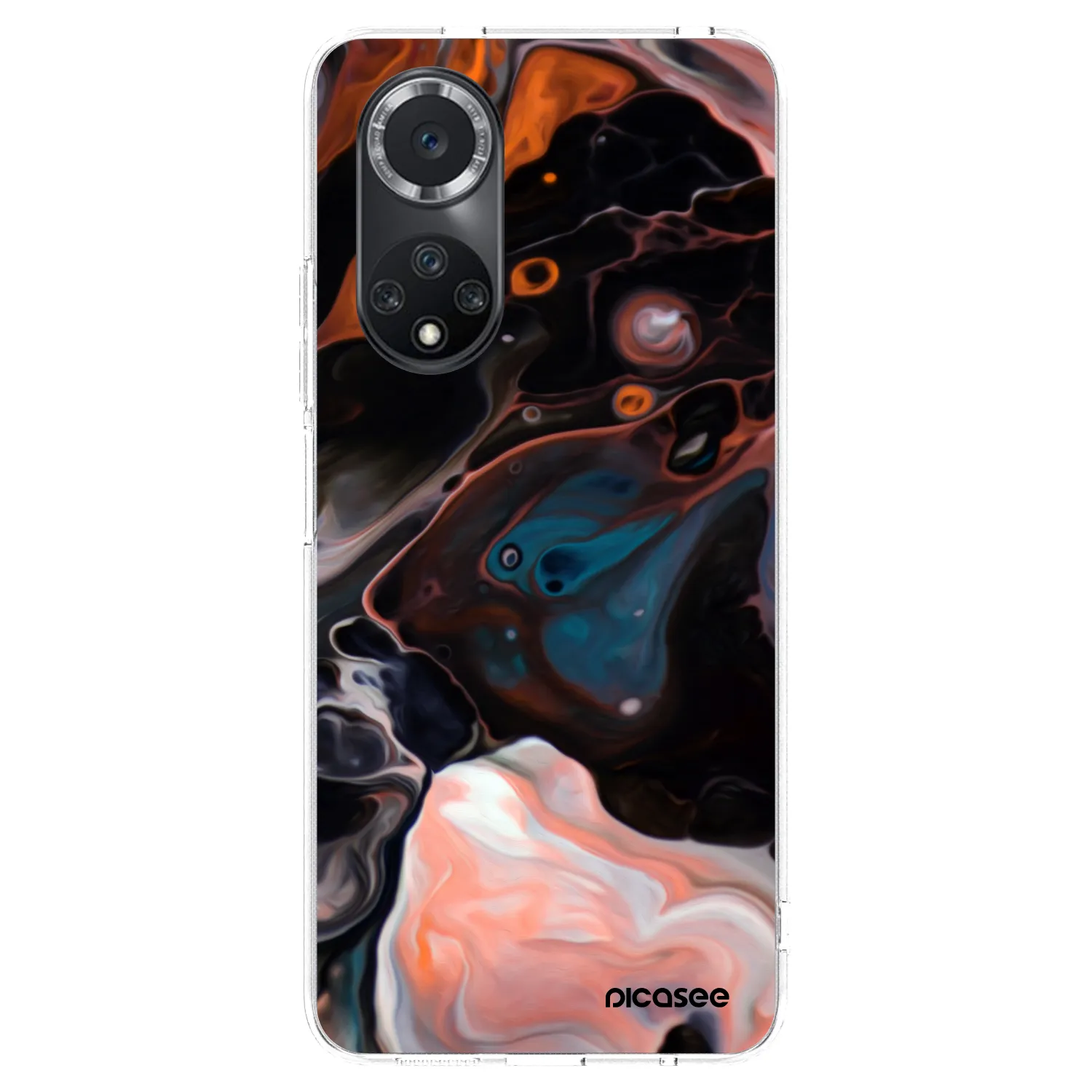 Picasee silikonowe przeźroczyste etui na Huawei Nova 9 SE - Cream