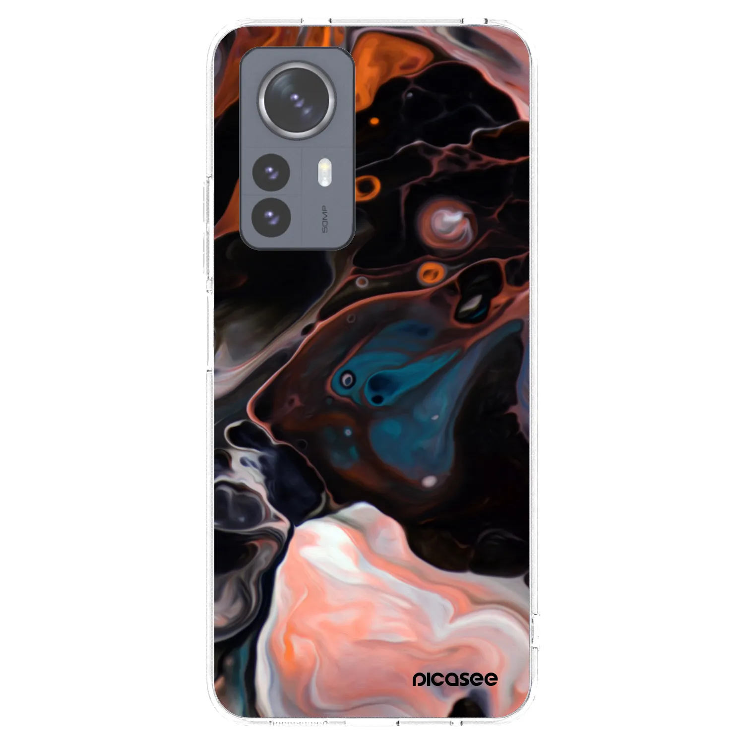 Picasee silikonowe przeźroczyste etui na Xiaomi 12 Pro - Cream