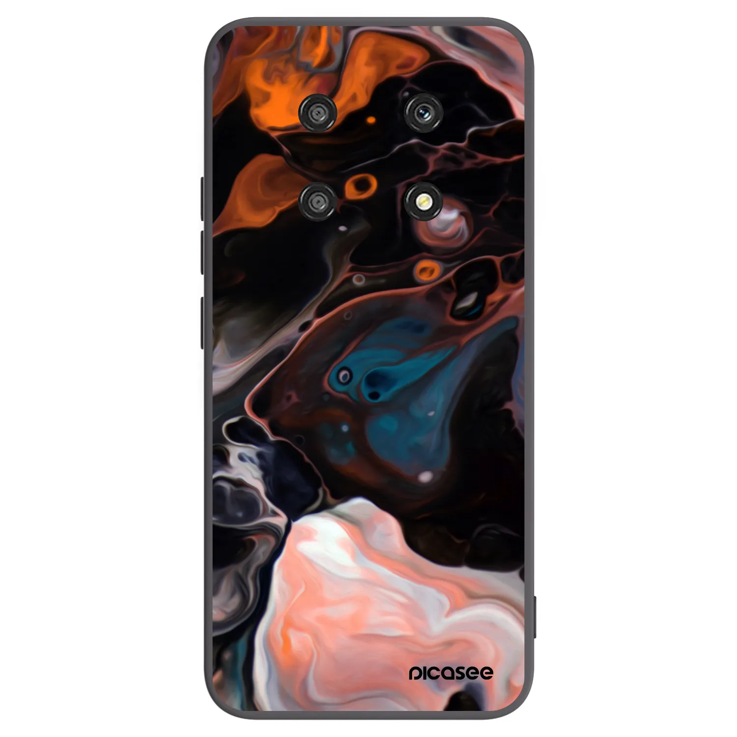 Picasee silikonowe czarne etui na Honor Magic4 Lite 5G - Cream