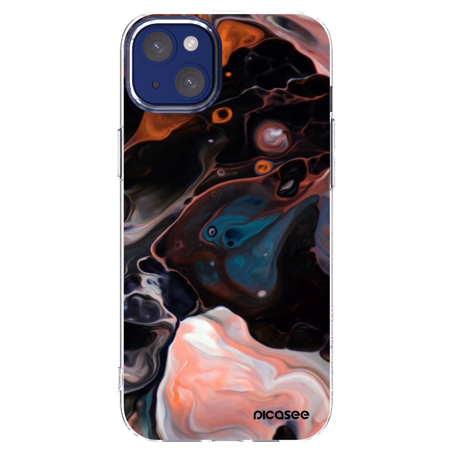 Picasee silikonowe przeźroczyste etui na Apple iPhone 14 Plus - Cream