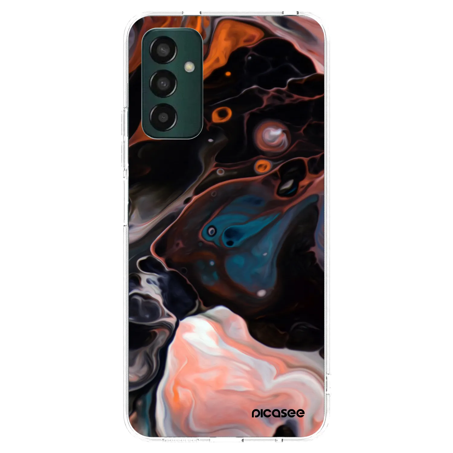 Picasee silikonowe przeźroczyste etui na Samsung Galaxy M13 M135F - Cream