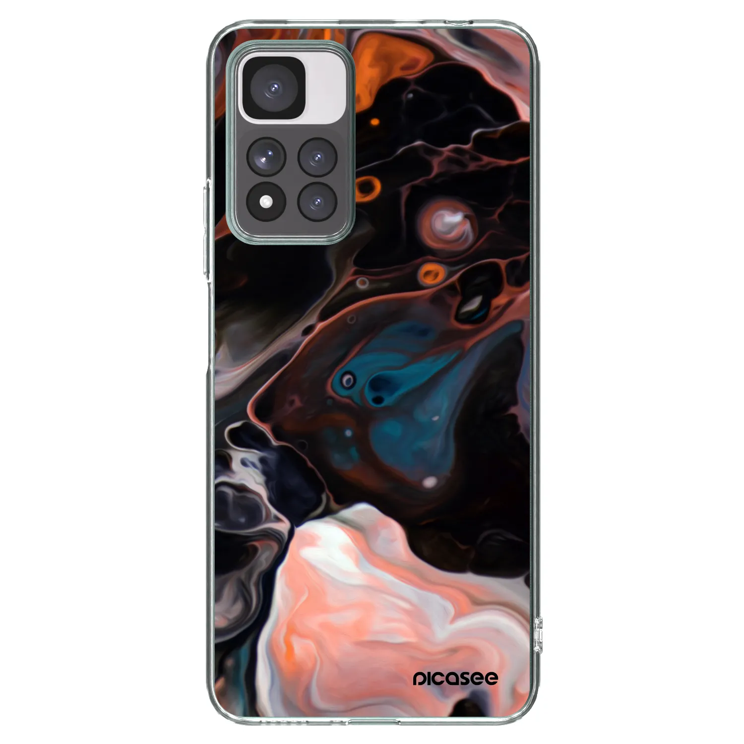Picasee silikonowe przeźroczyste etui na Xiaomi Redmi Note 11 Pro+ 5G - Cream