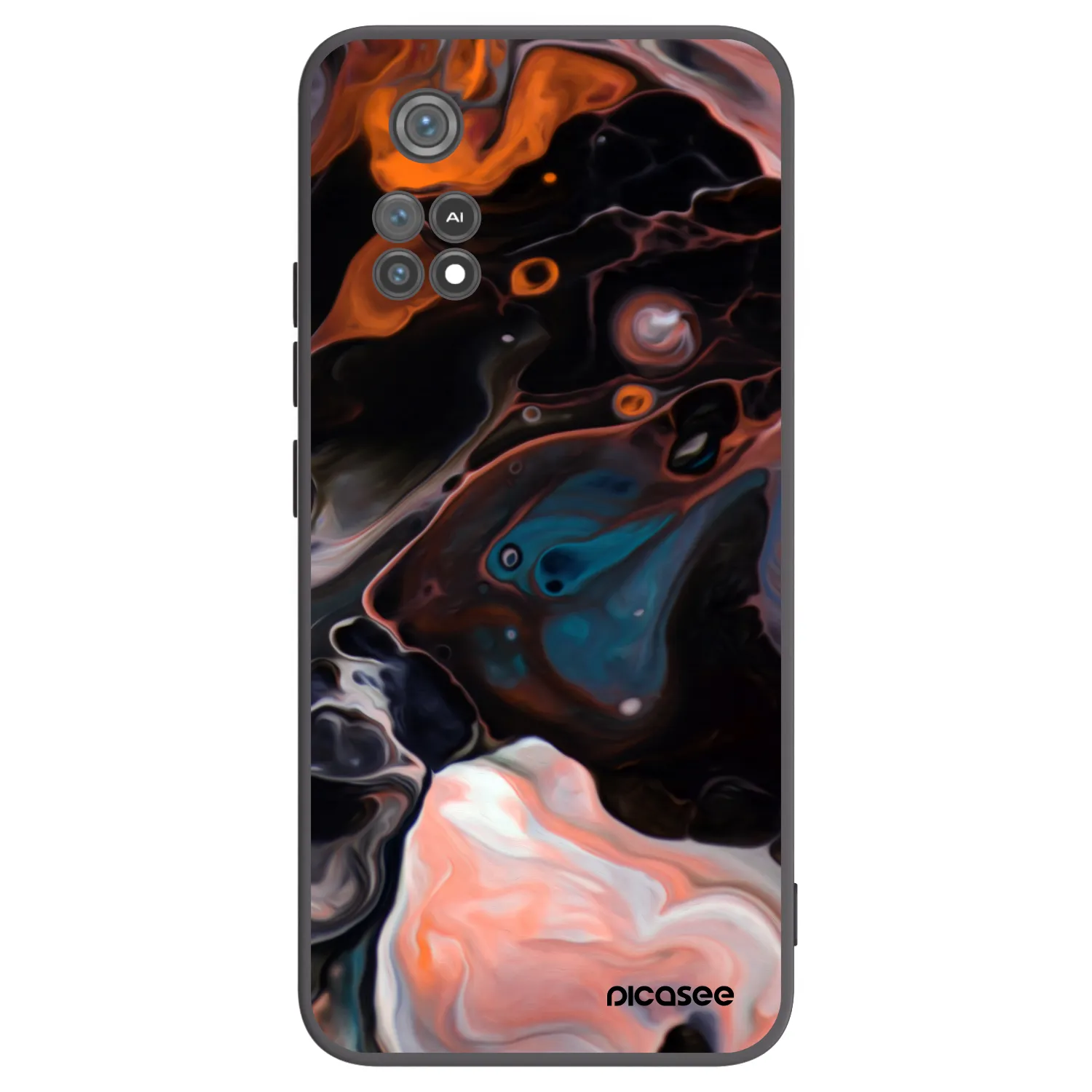 Picasee silikonowe czarne etui na Xiaomi Poco M4 Pro - Cream