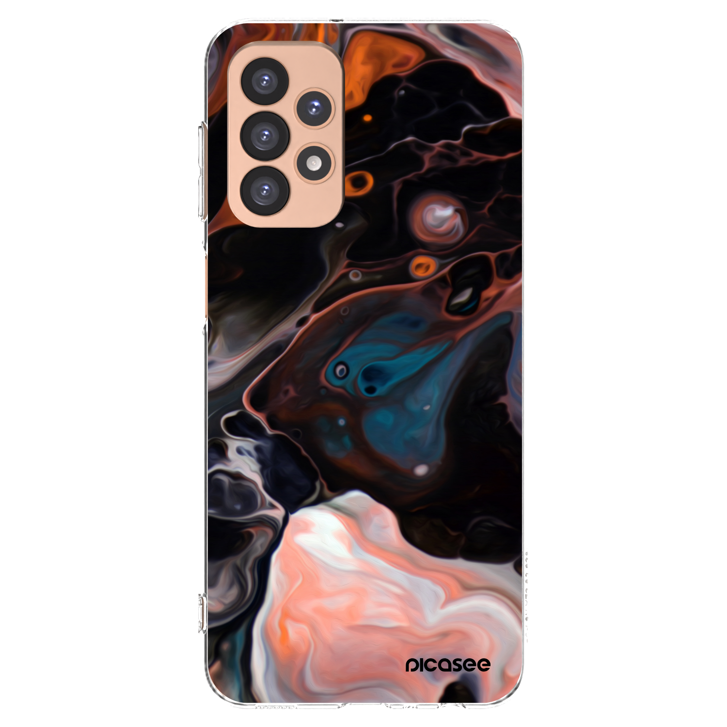 Picasee silikonowe przeźroczyste etui na Samsung Galaxy A23 A236B 5G - Cream