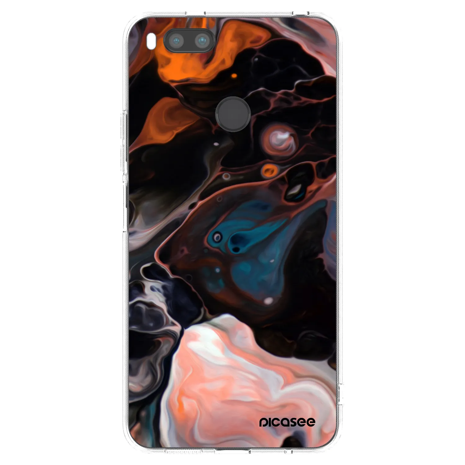 Picasee silikonowe przeźroczyste etui na Xiaomi Redmi A1 - Cream