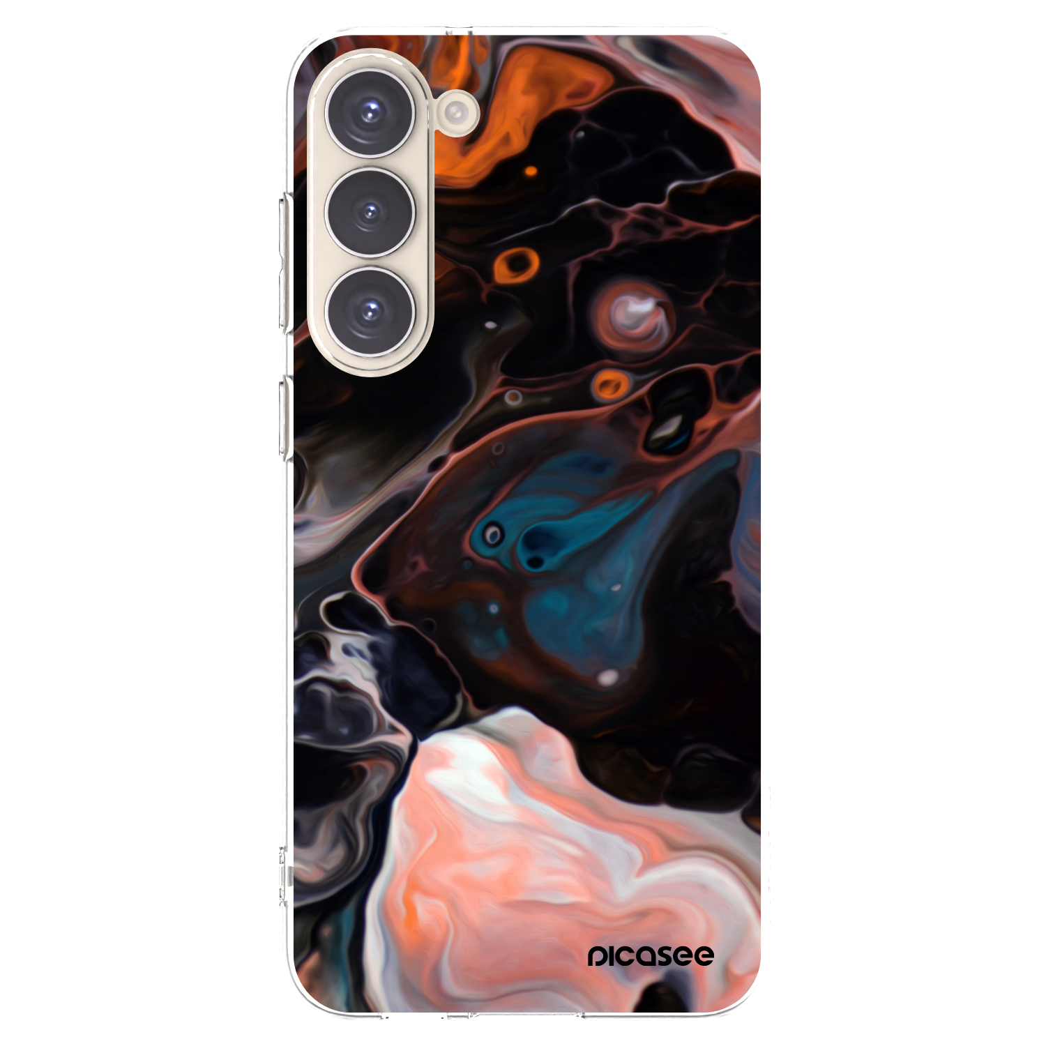 Picasee silikonowe przeźroczyste etui na Samsung Galaxy S23+ 5G - Cream