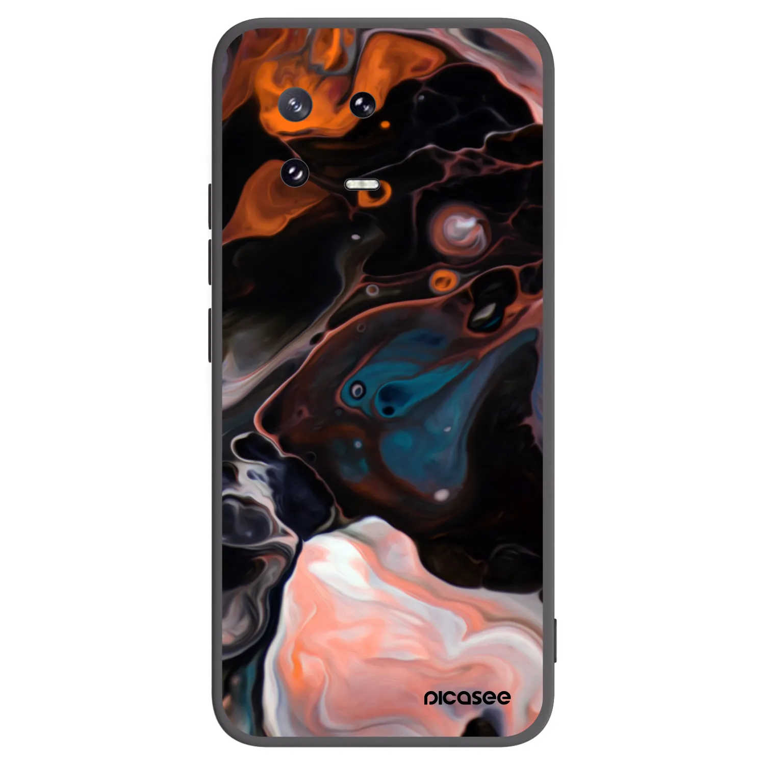 Picasee silikonowe czarne etui na Xiaomi 13 Pro - Cream