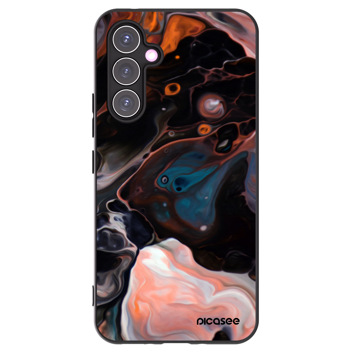 Picasee silikonowe czarne etui na Samsung Galaxy A54 5G A546B - Cream