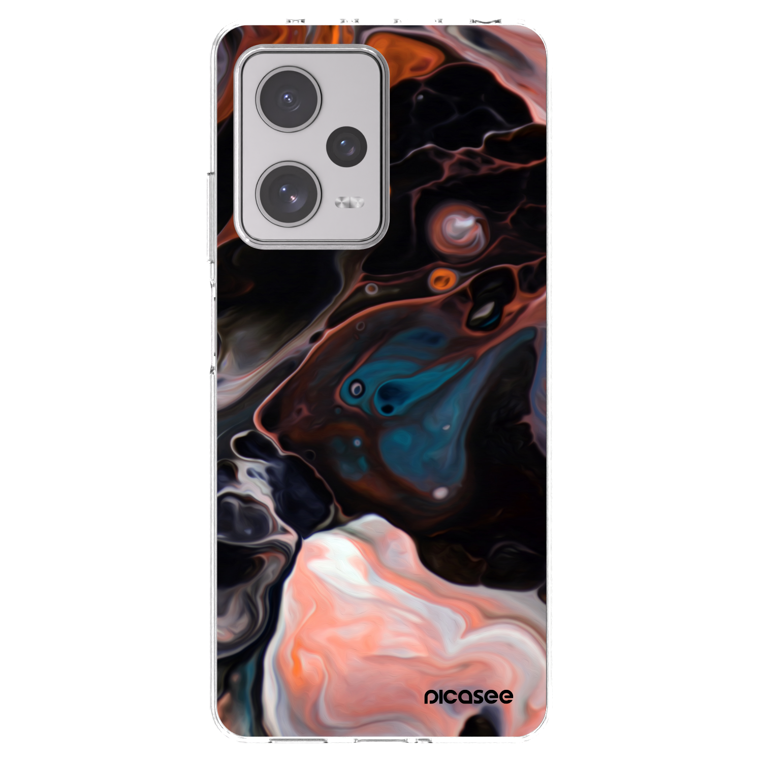 Picasee silikonowe przeźroczyste etui na Xiaomi Redmi Note 12 Pro+ 5G - Cream