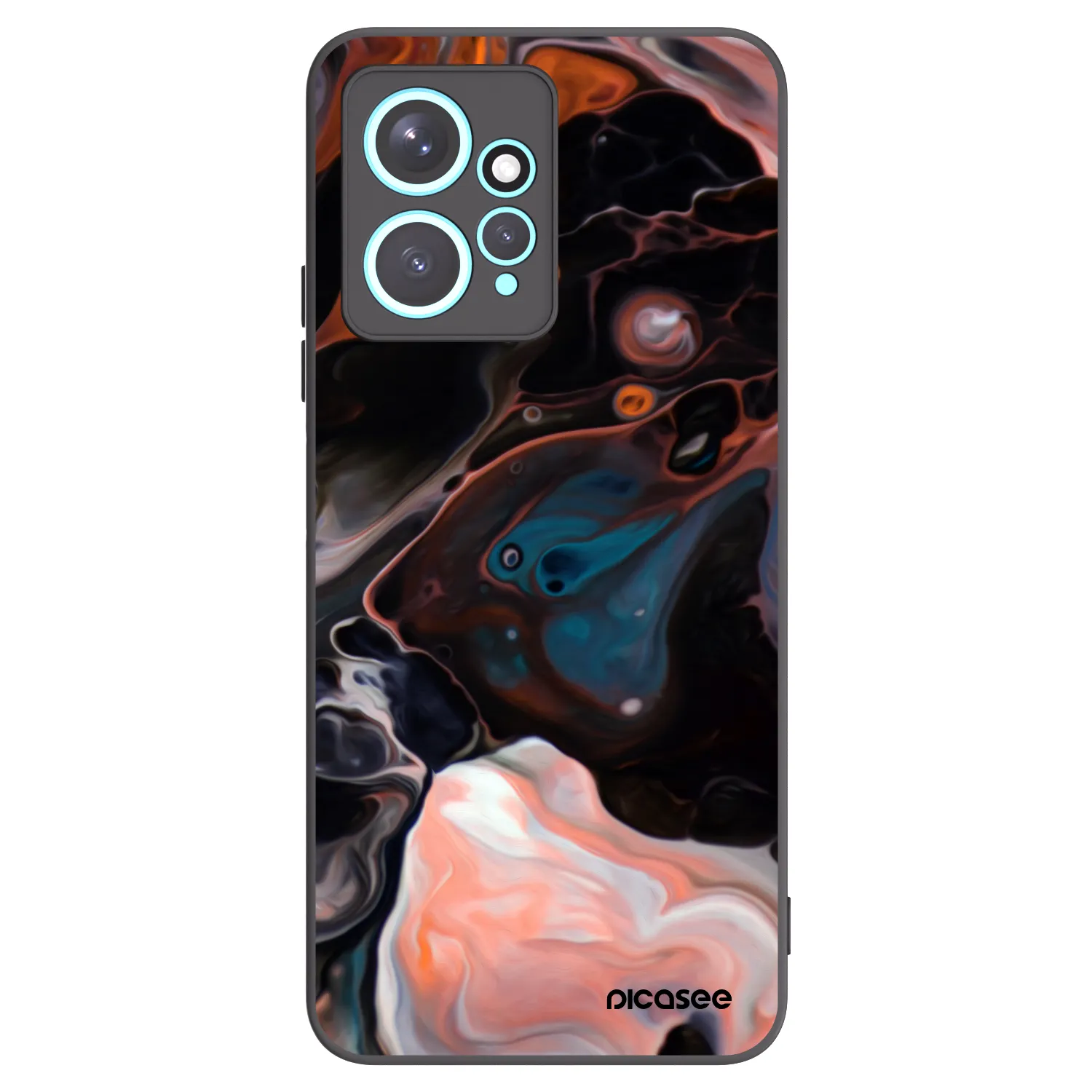 Picasee silikonowe czarne etui na Xiaomi Redmi Note 12 4G - Cream