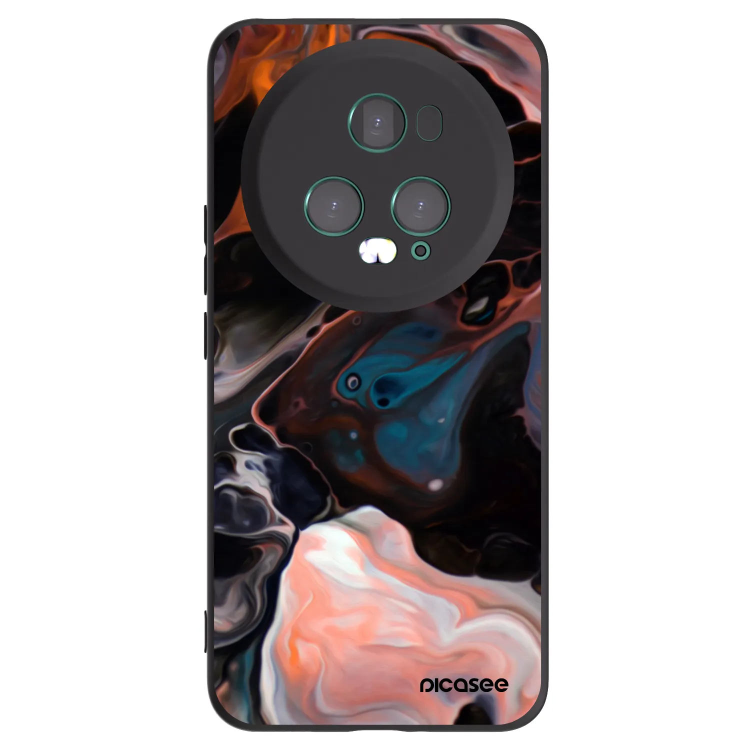 Picasee silikonowe czarne etui na Honor Magic5 Pro - Cream