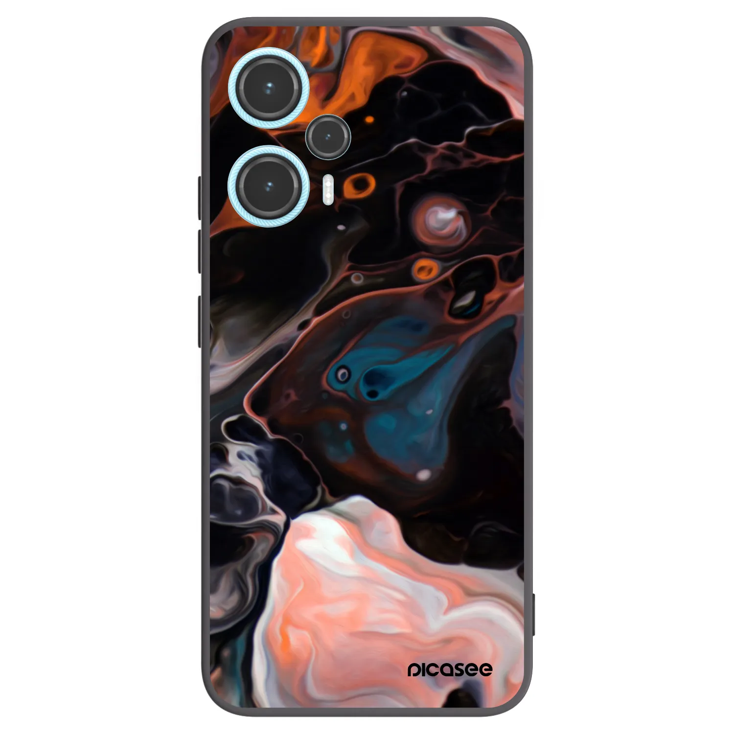 Picasee silikonowe czarne etui na Xiaomi Poco F5 - Cream