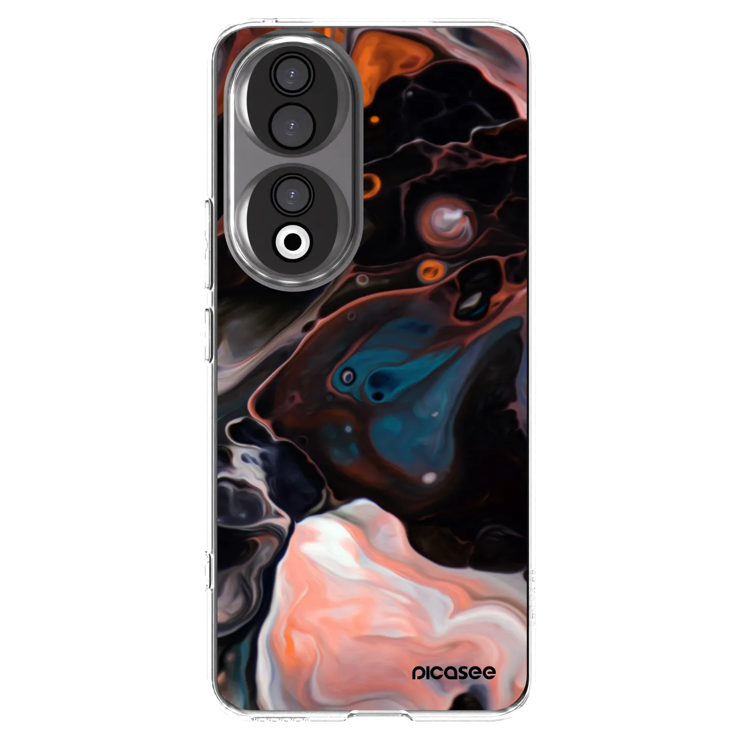 Picasee silikonowe przeźroczyste etui na Honor 90 5G - Cream