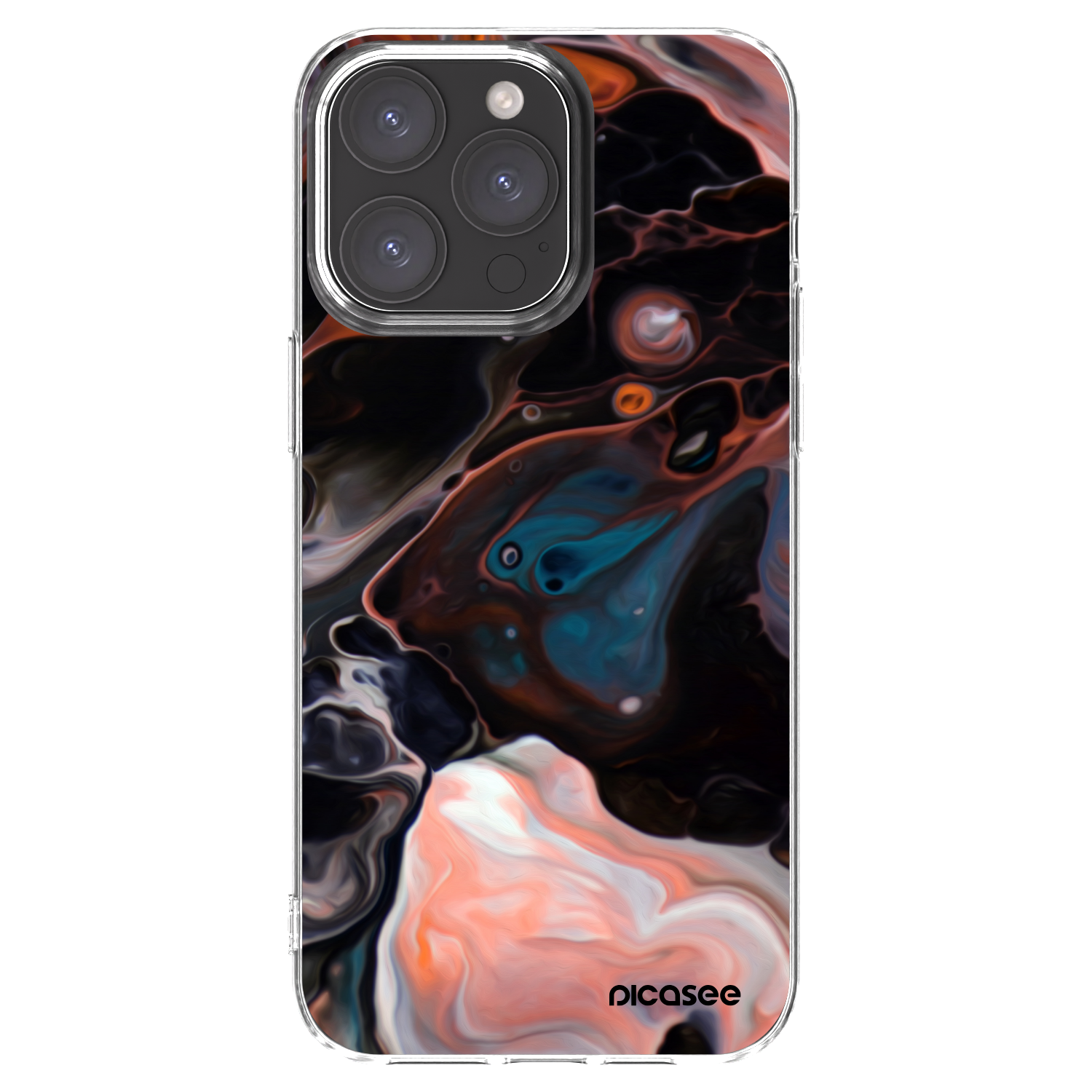 Picasee silikonowe przeźroczyste etui na Apple iPhone 15 Pro Max - Cream