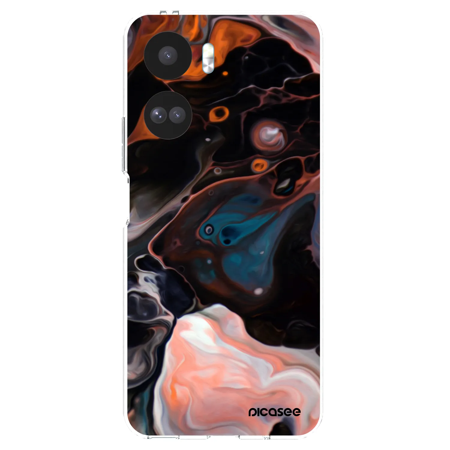 Picasee silikonowe przeźroczyste etui na Honor 90 Lite 5G - Cream