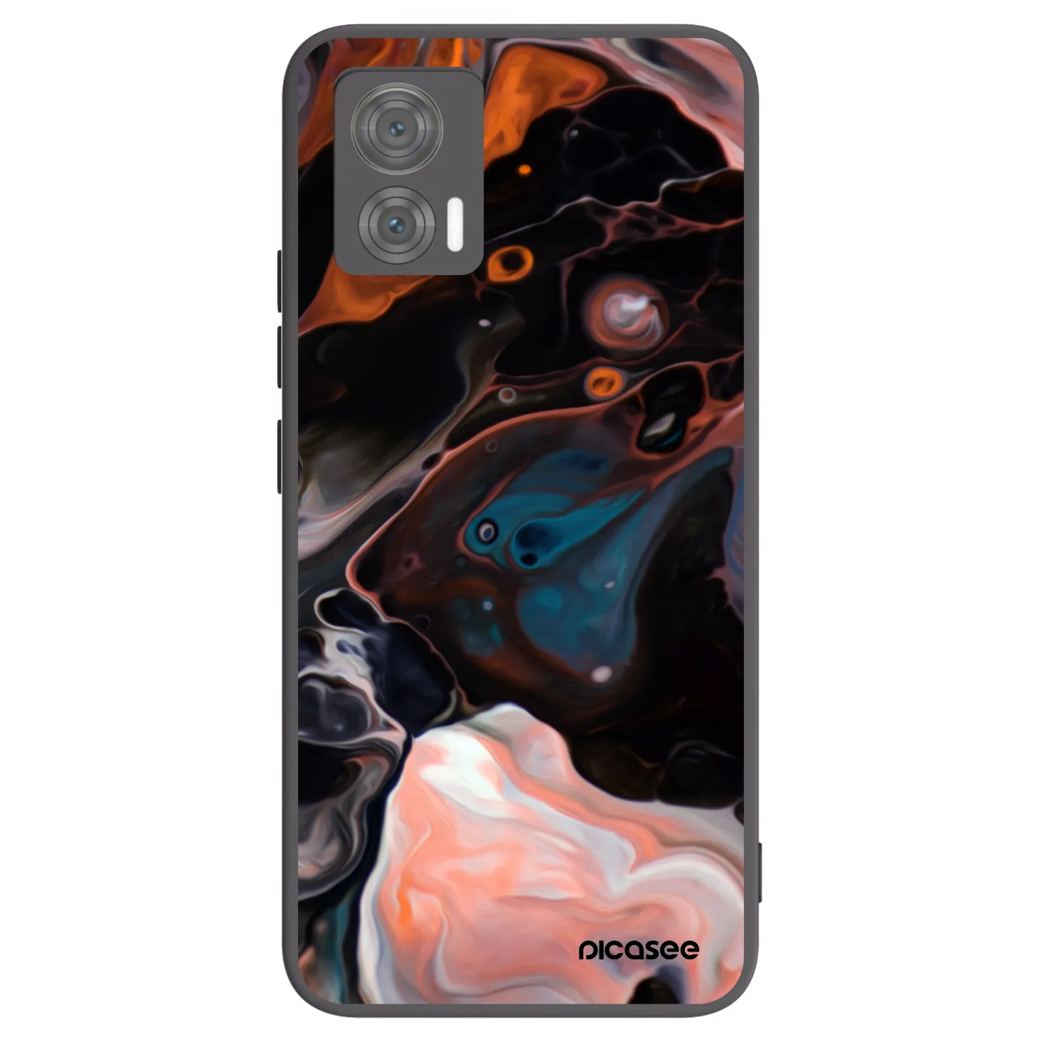 Picasee silikonowe czarne etui na Motorola Edge 30 Neo - Cream