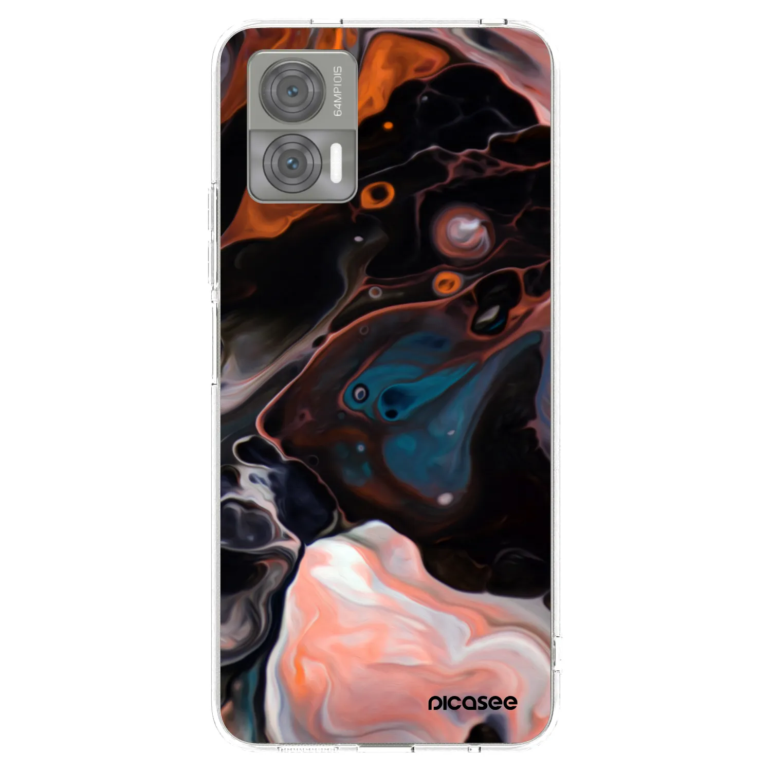 Picasee silikonowe przeźroczyste etui na Motorola Edge 30 Neo - Cream