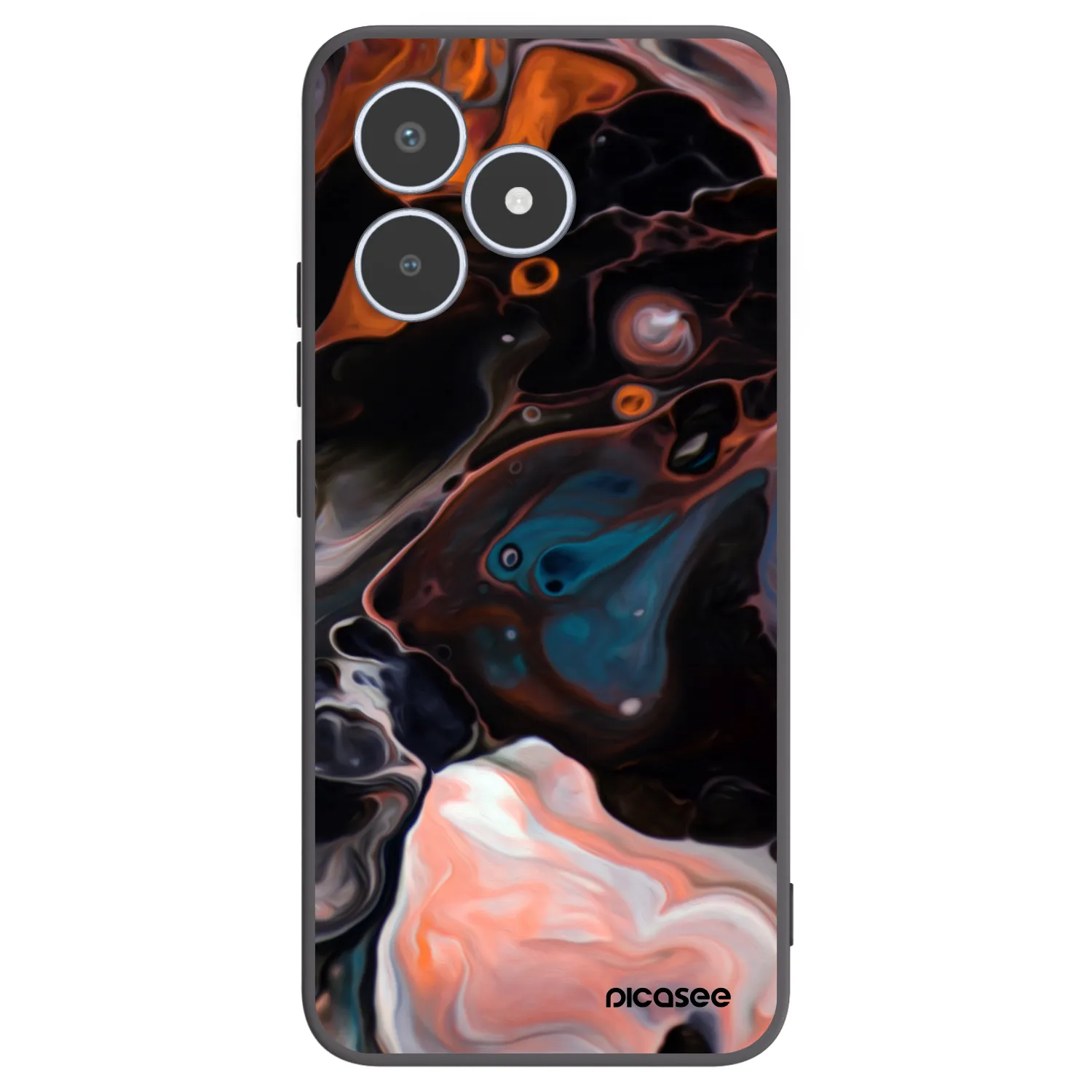 Picasee silikonowe czarne etui na Realme C53 - Cream