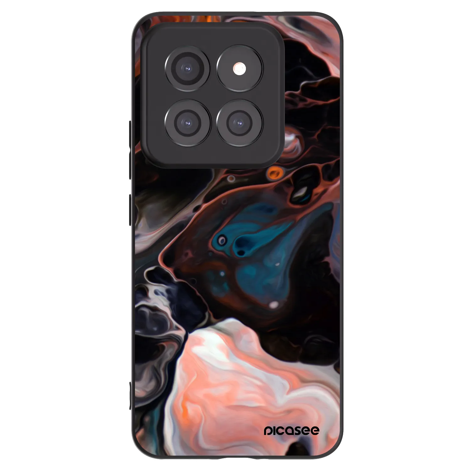 Picasee silikonowe czarne etui na Xiaomi 14 Pro - Cream