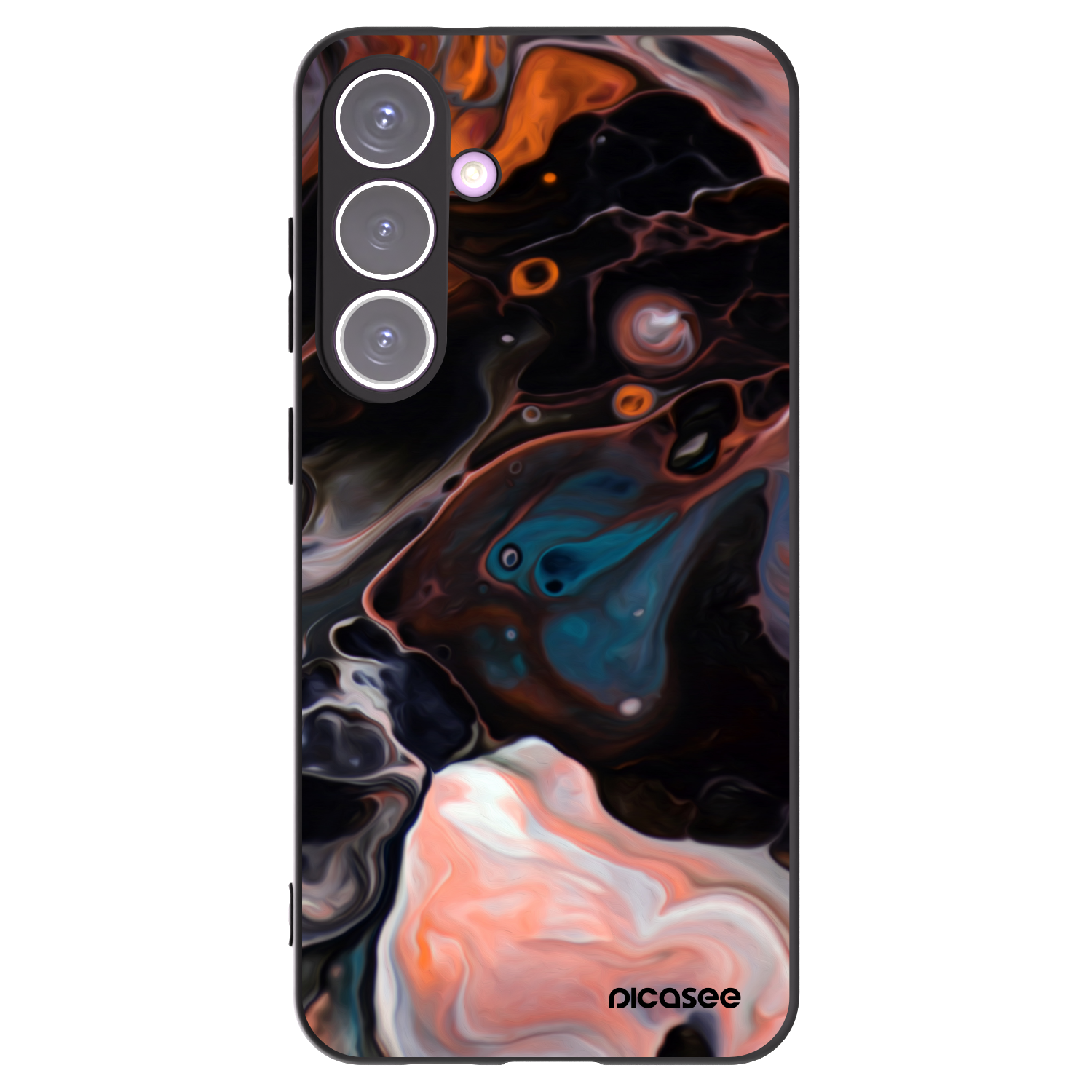 Picasee silikonowe czarne etui na Samsung Galaxy S24+ S926B 5G - Cream