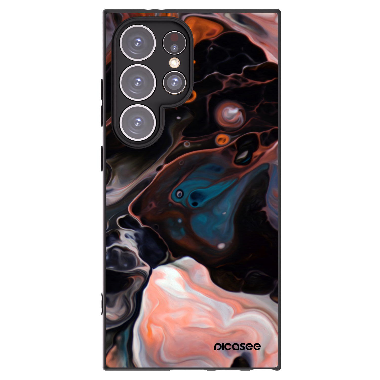Picasee silikonowe czarne etui na Samsung Galaxy S24 Ultra S928B 5G - Cream