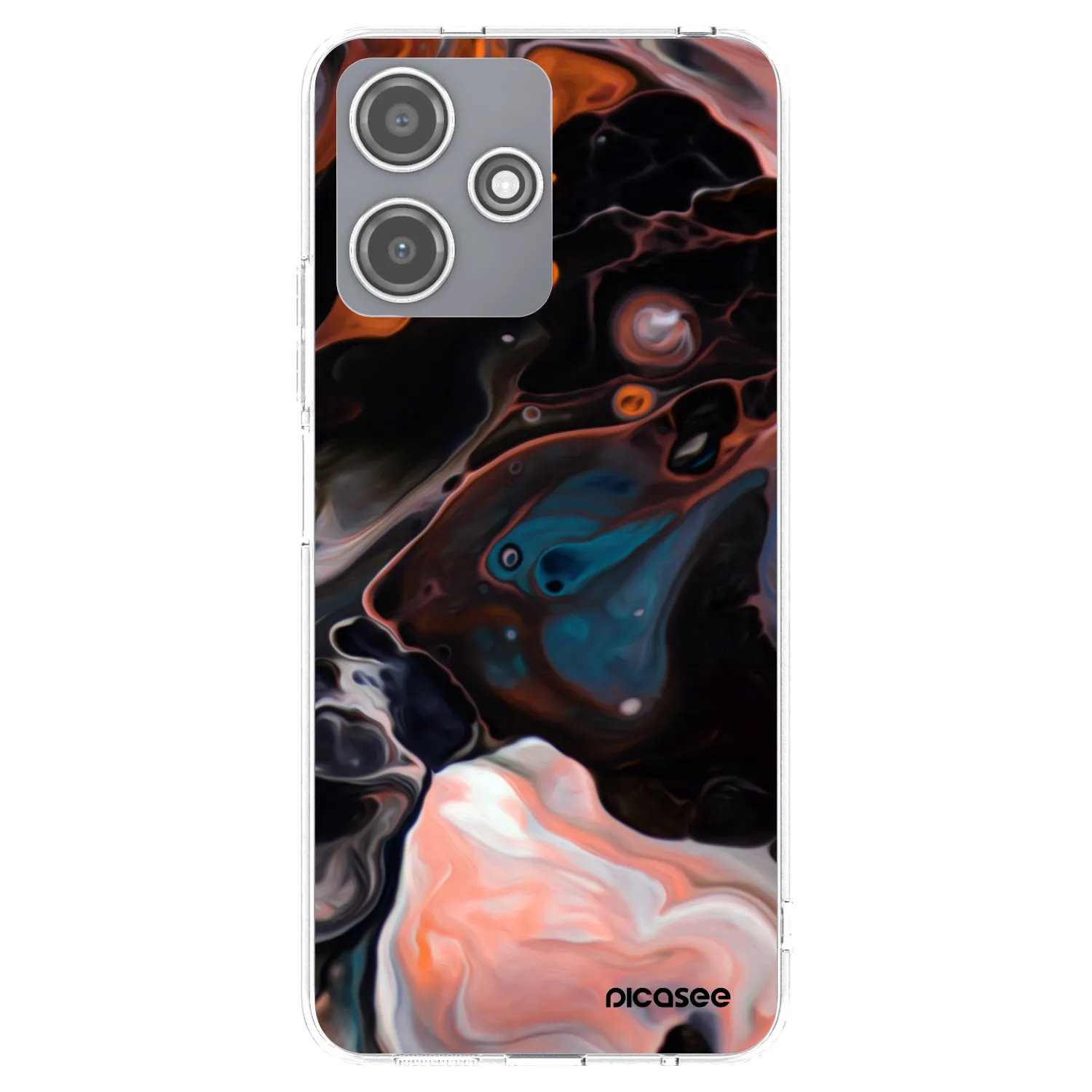 Picasee silikonowe przeźroczyste etui na Xiaomi Redmi 12 5G - Cream