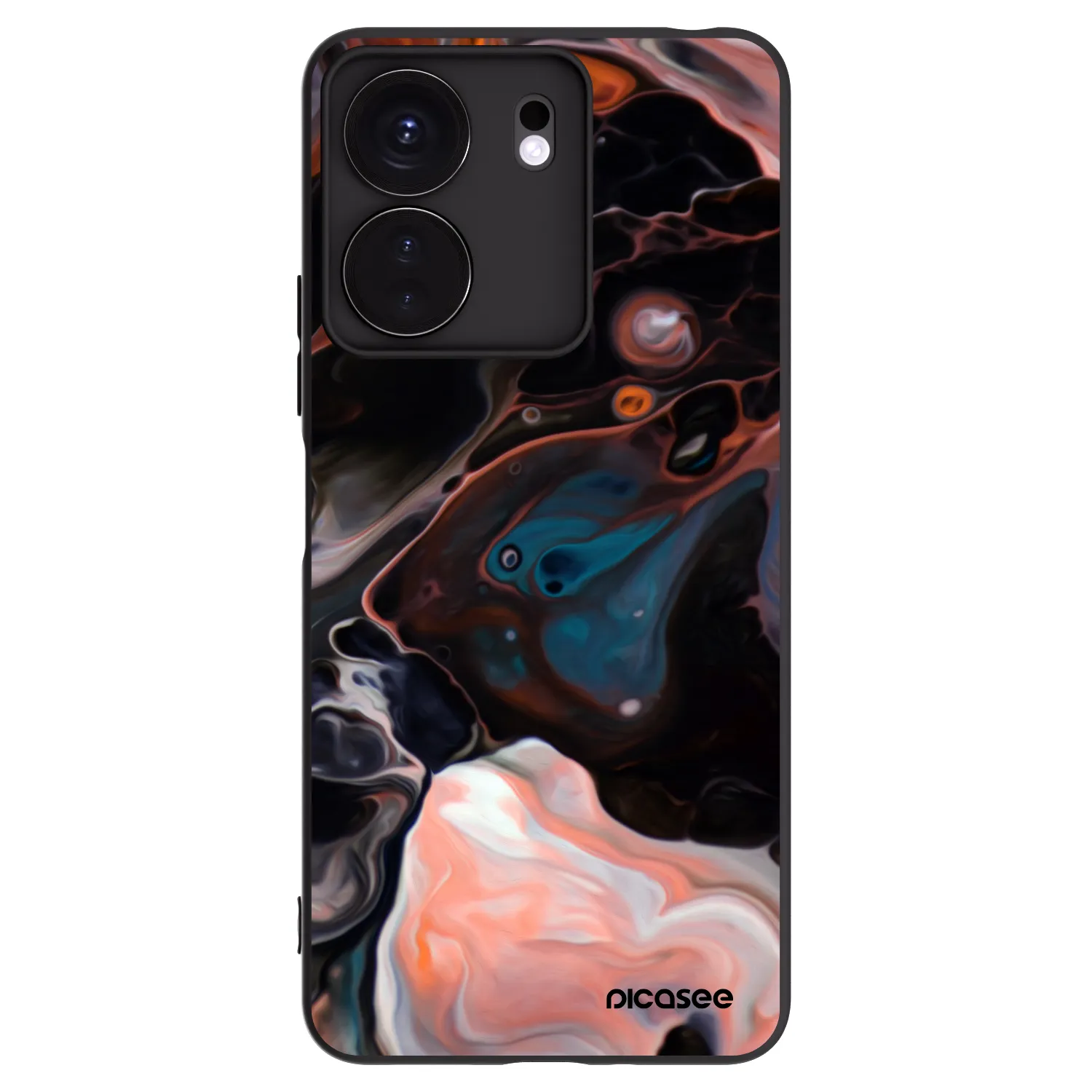 Picasee silikonowe czarne etui na Xiaomi Redmi 13C 4G - Cream