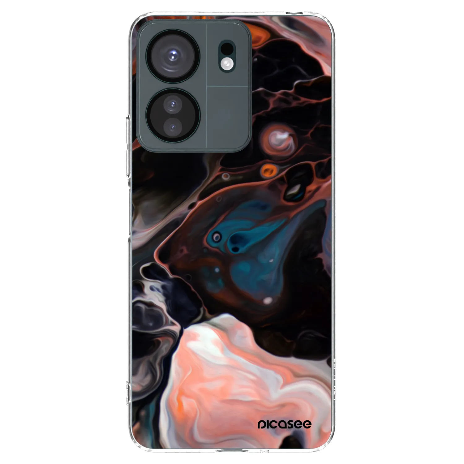 Picasee silikonowe przeźroczyste etui na Xiaomi Redmi 13C 4G - Cream