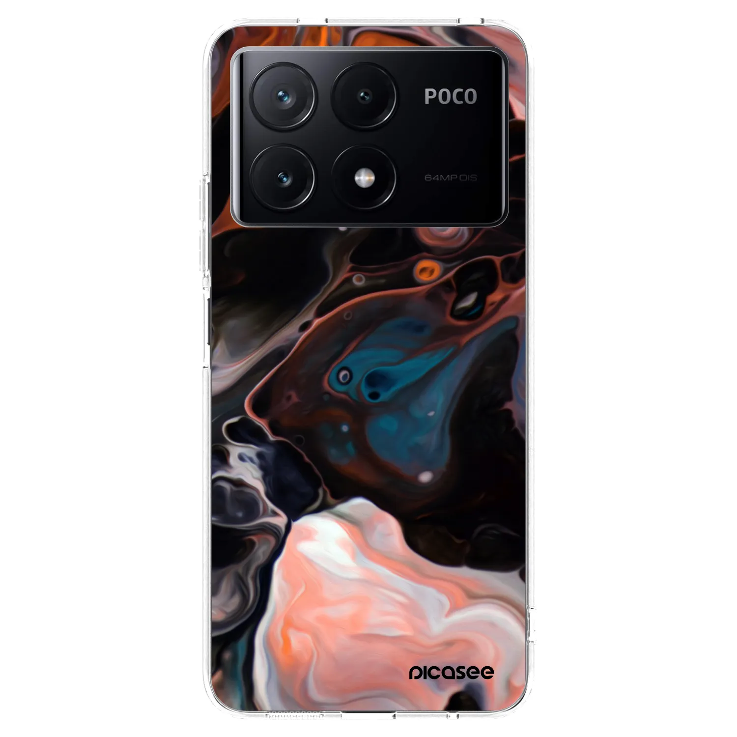 Picasee silikonowe przeźroczyste etui na Xiaomi Poco X6 Pro - Cream