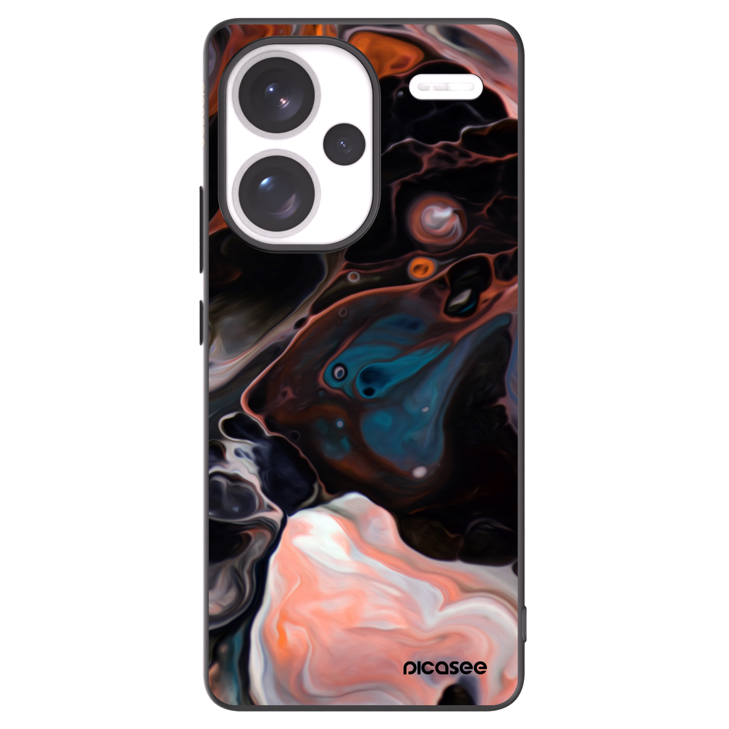 Picasee silikonowe czarne etui na Xiaomi Redmi Note 13 Pro+ 5G - Cream
