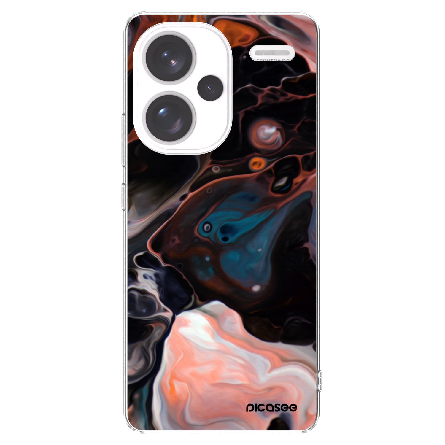 Picasee silikonowe przeźroczyste etui na Xiaomi Redmi Note 13 Pro+ 5G - Cream