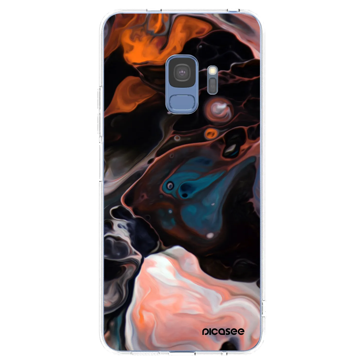 Picasee silikonowe przeźroczyste etui na Samsung Galaxy S9 G960F - Cream