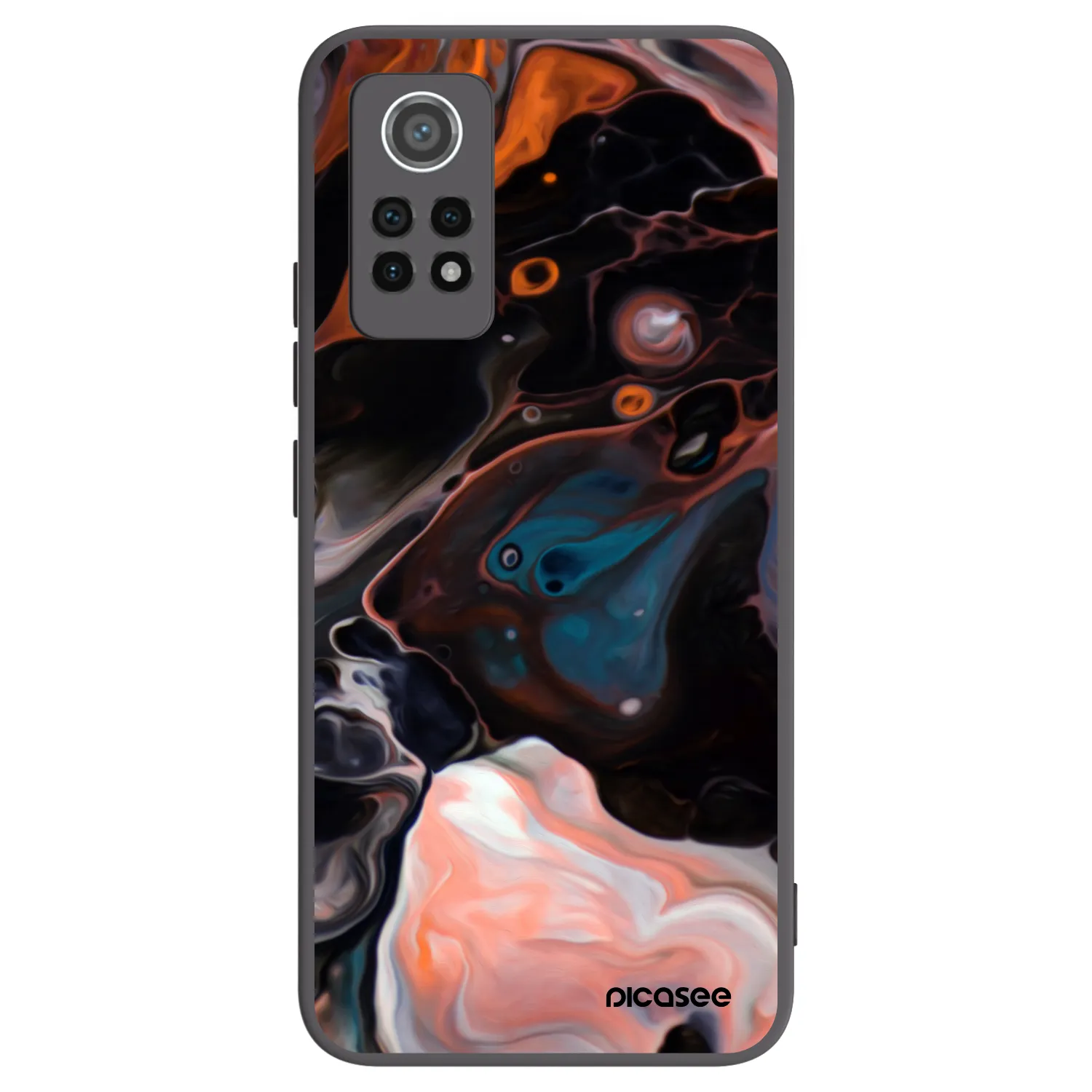 Picasee silikonowe czarne etui na Xiaomi Redmi Note 12 Pro 4G - Cream