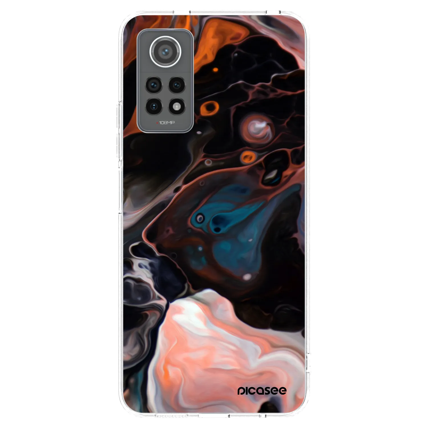 Picasee silikonowe przeźroczyste etui na Xiaomi Redmi Note 12 Pro 4G - Cream