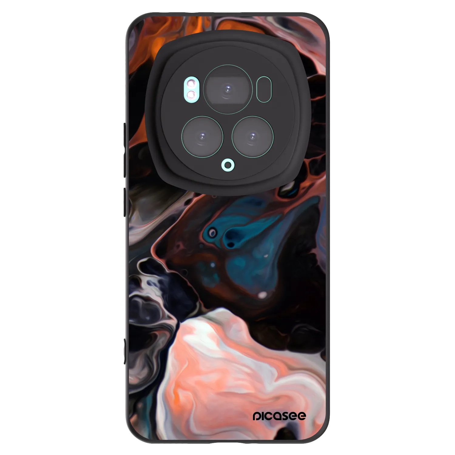 Picasee silikonowe czarne etui na Honor Magic6 Pro - Cream