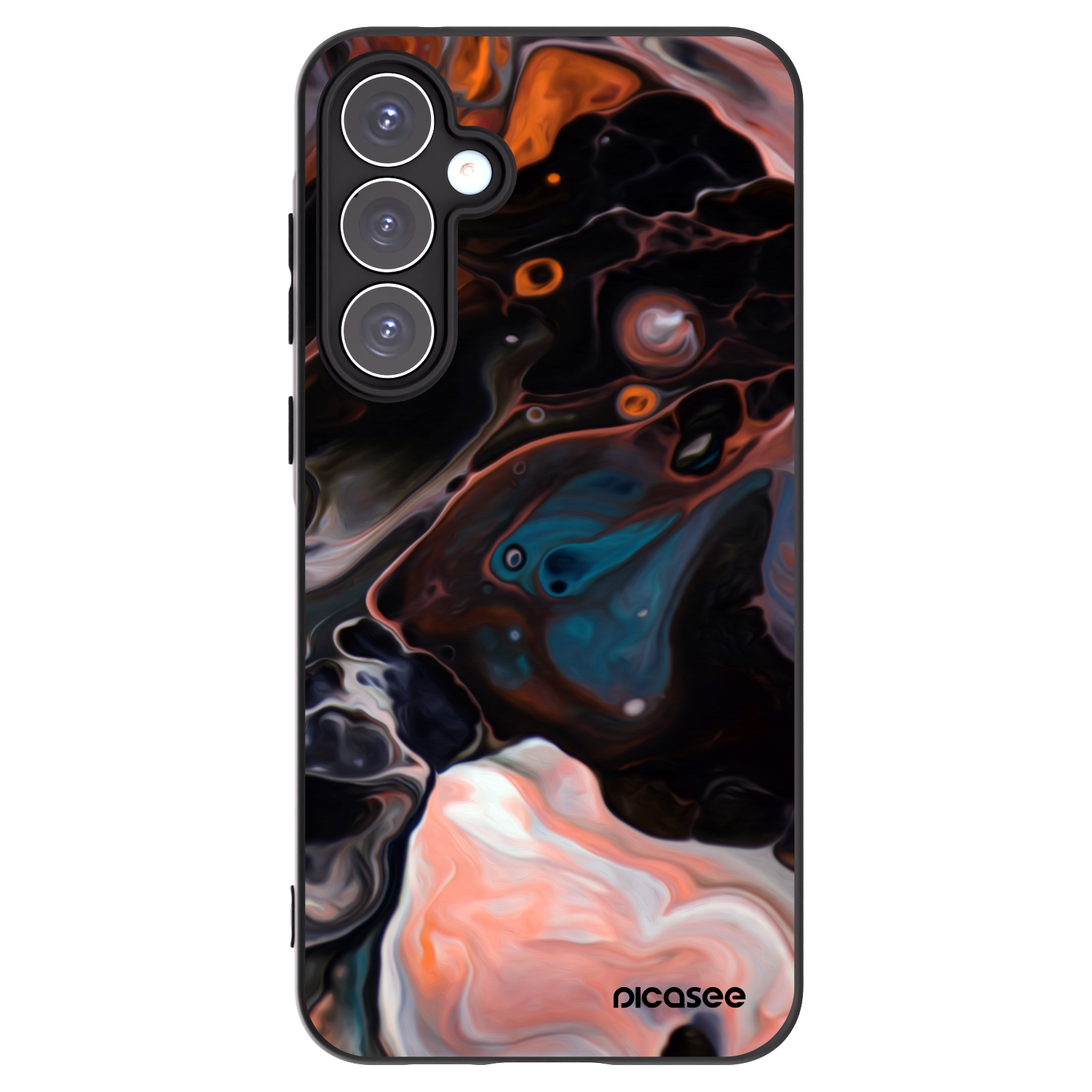 Picasee silikonowe czarne etui na Samsung Galaxy A55 5G A556B - Cream