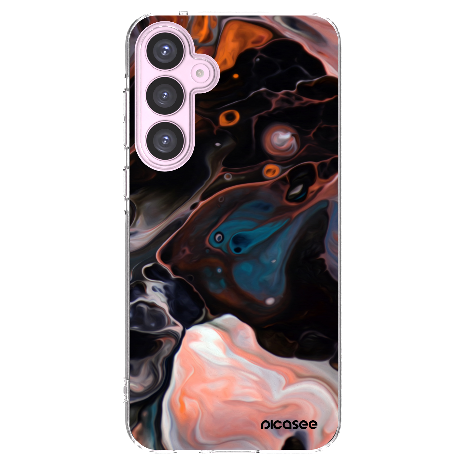 Picasee silikonowe przeźroczyste etui na Samsung Galaxy A55 5G A556B - Cream